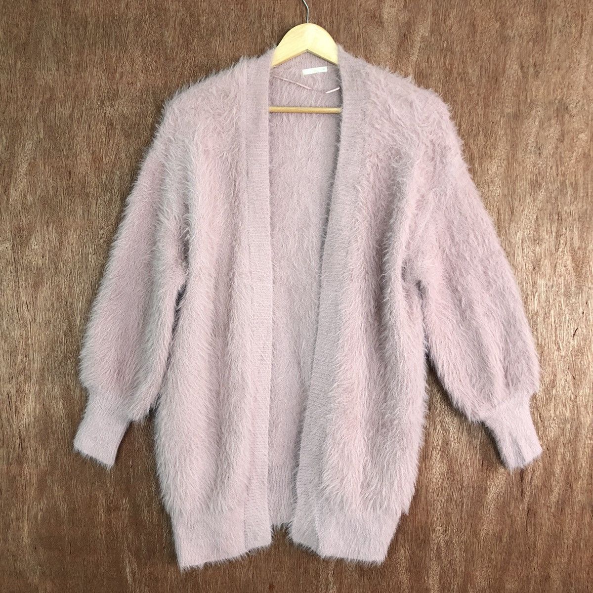 Homespun Knitwear × Japanese Brand Gu Japan Pink Mohair Cardigan Fur Knitwear Size US M / EU 48-50 / 2 - 3 Thumbnail