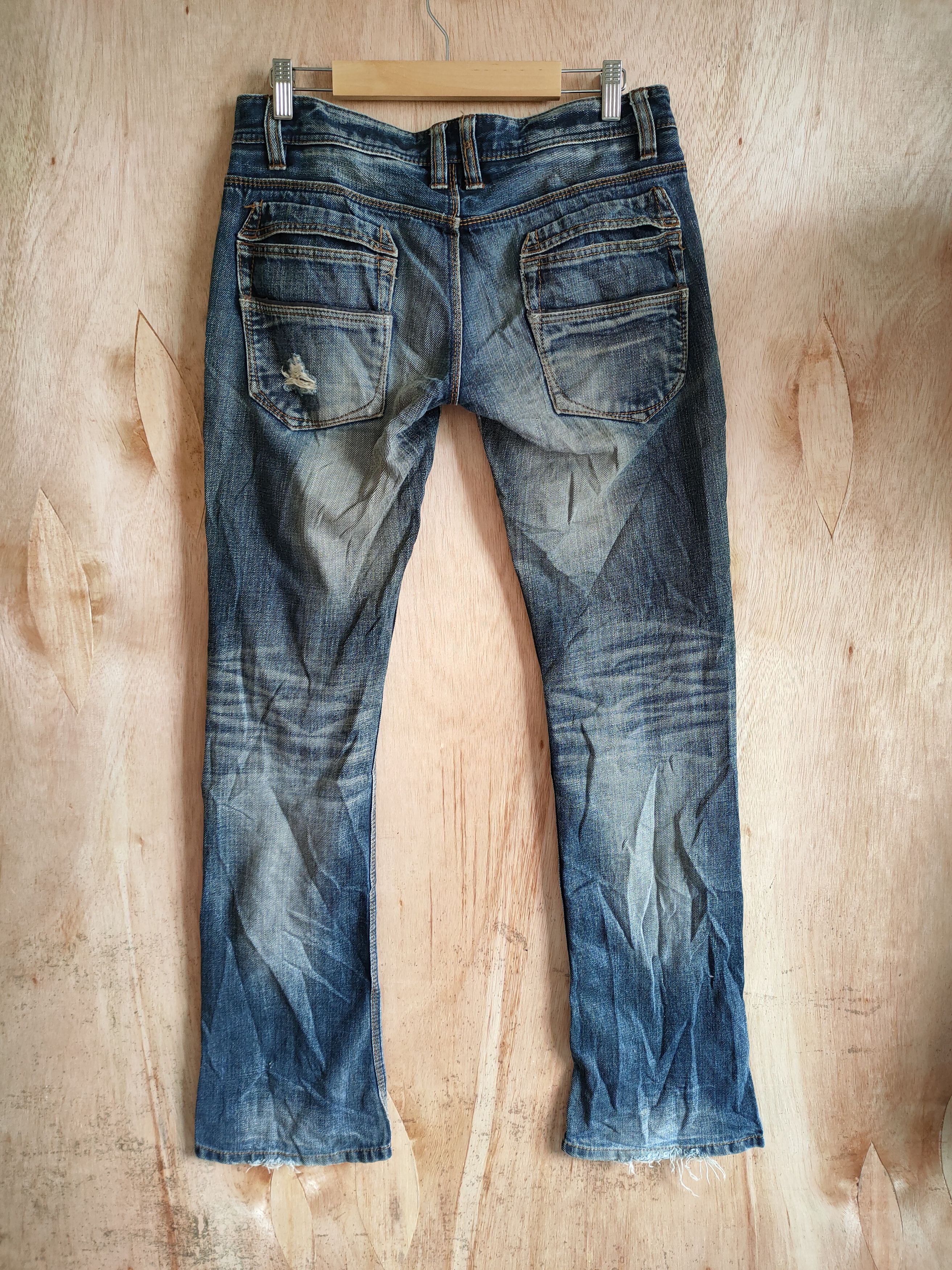 HIDEAWAYS VINTAGE HIDEAWAYS DISTRESSED DOUBLE KNEE STYLE JEANS PANTS Size US 30 / EU 46 - 6 Thumbnail