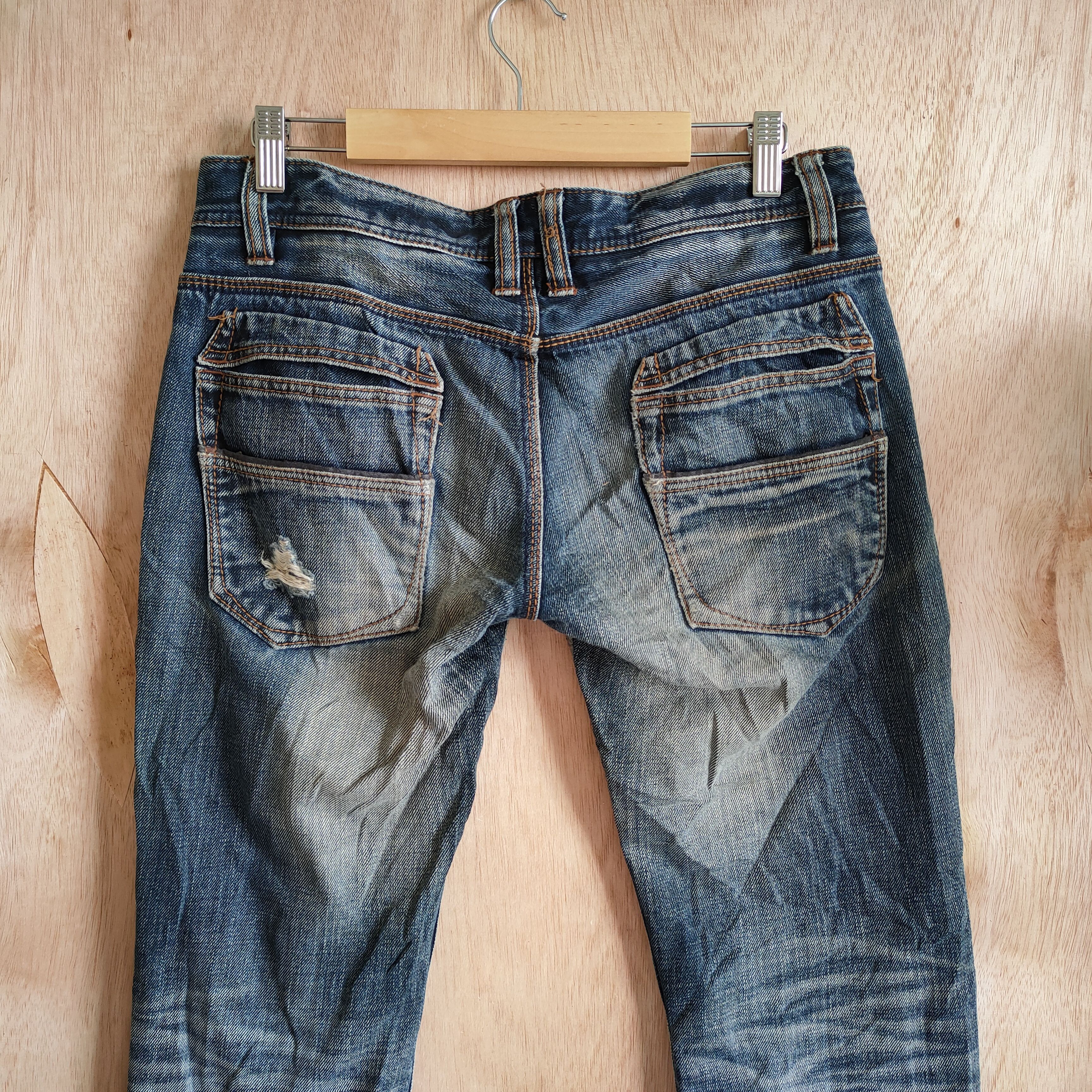 HIDEAWAYS VINTAGE HIDEAWAYS DISTRESSED DOUBLE KNEE STYLE JEANS PANTS Size US 30 / EU 46 - 9 Thumbnail