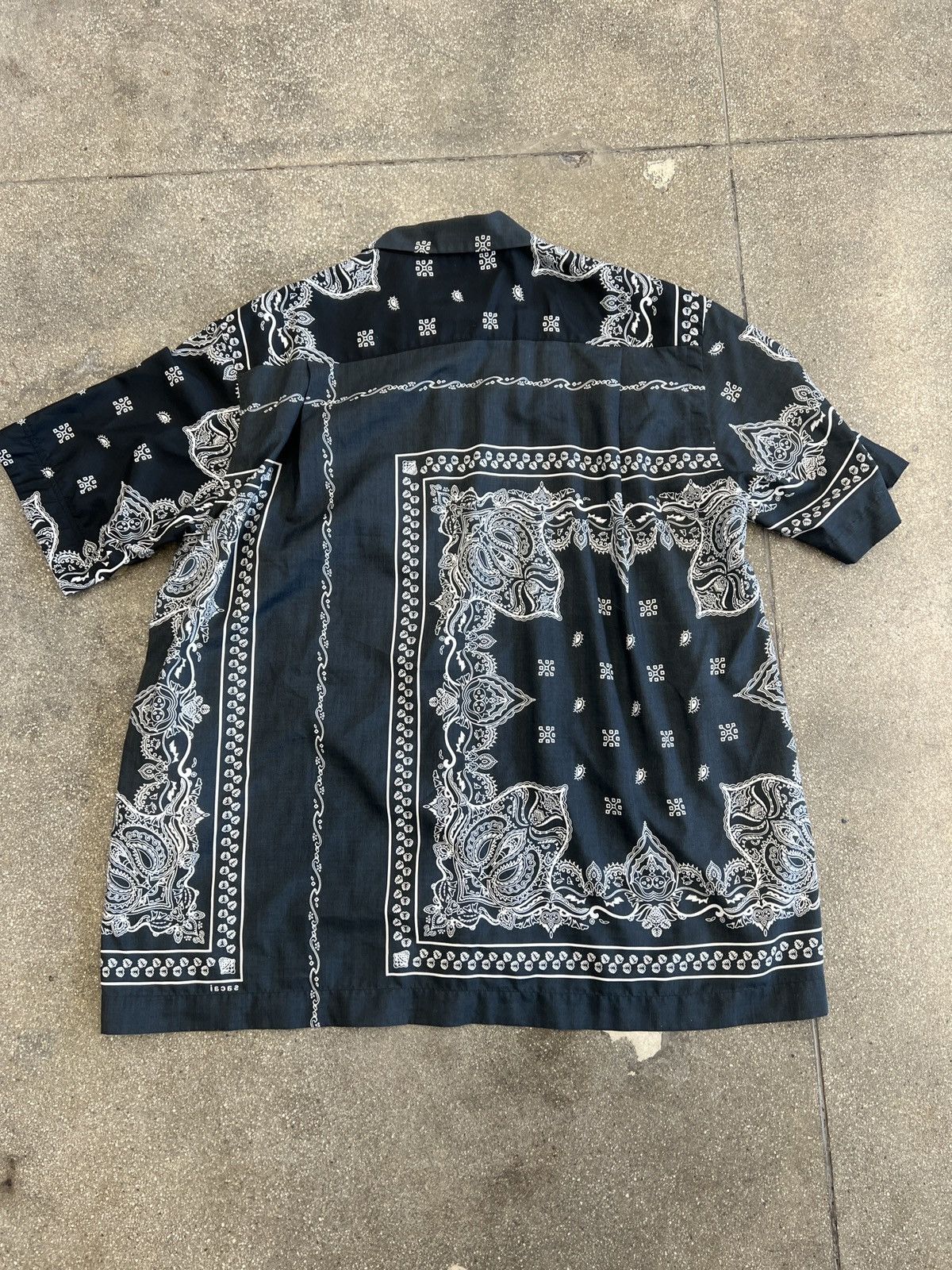Sacai Sacai Black Bandana shirt Size US M / EU 48-50 / 2 - 4 Thumbnail