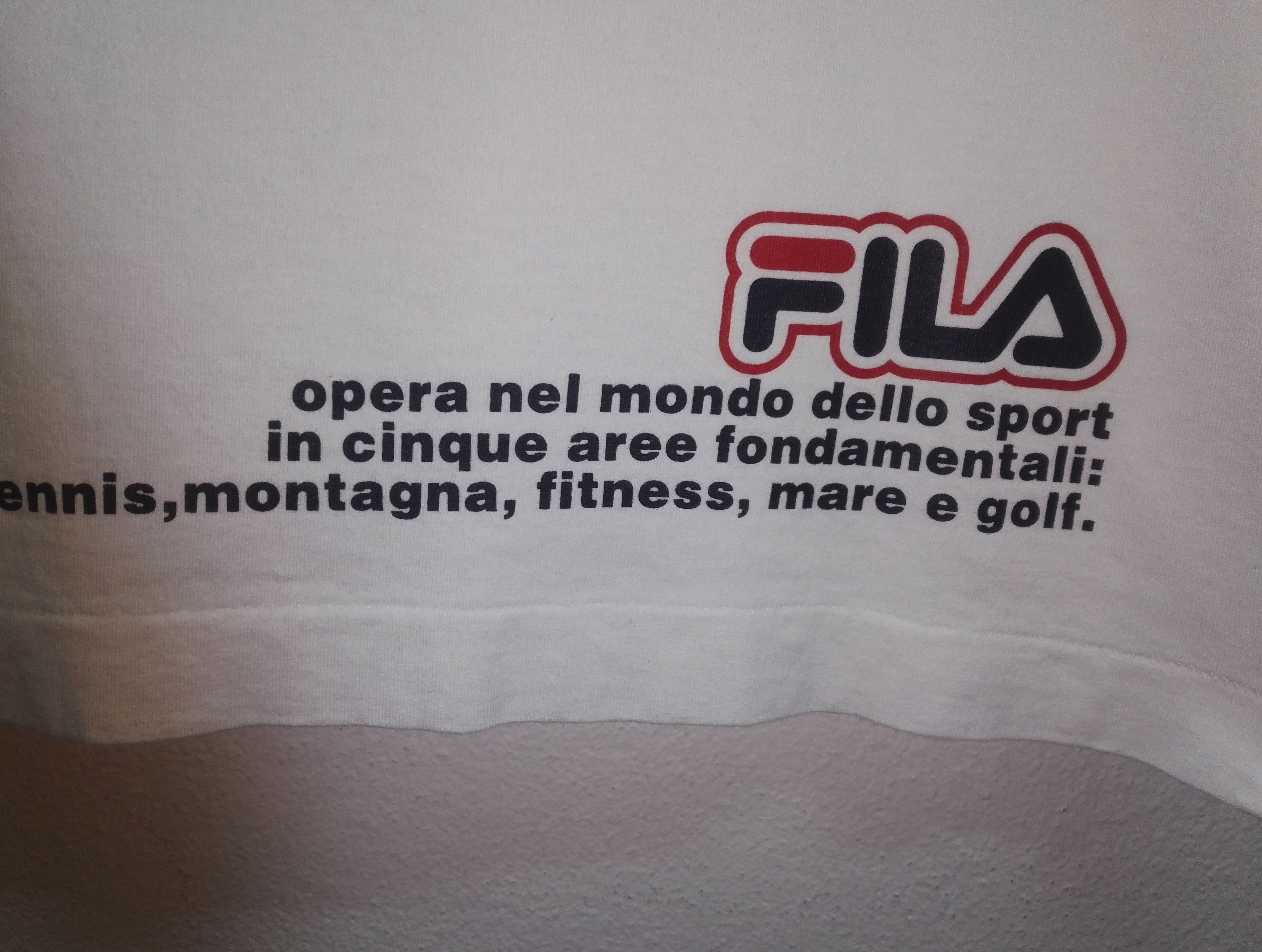 Fila Vintage T-shirt Fila Big Logo (c34) Size US M / EU 48-50 / 2 - 3 Thumbnail