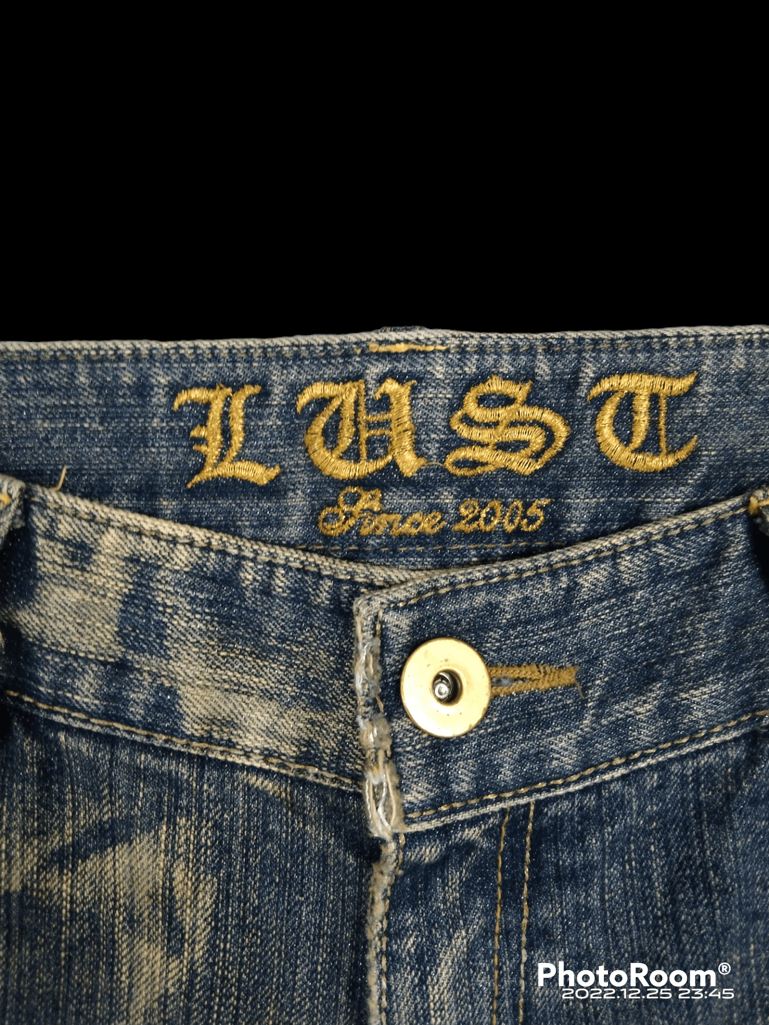 Japanese Brand THRASH RIPED LAST SINCE 2005 DENIM PANTS Size US 29 - 12 Thumbnail