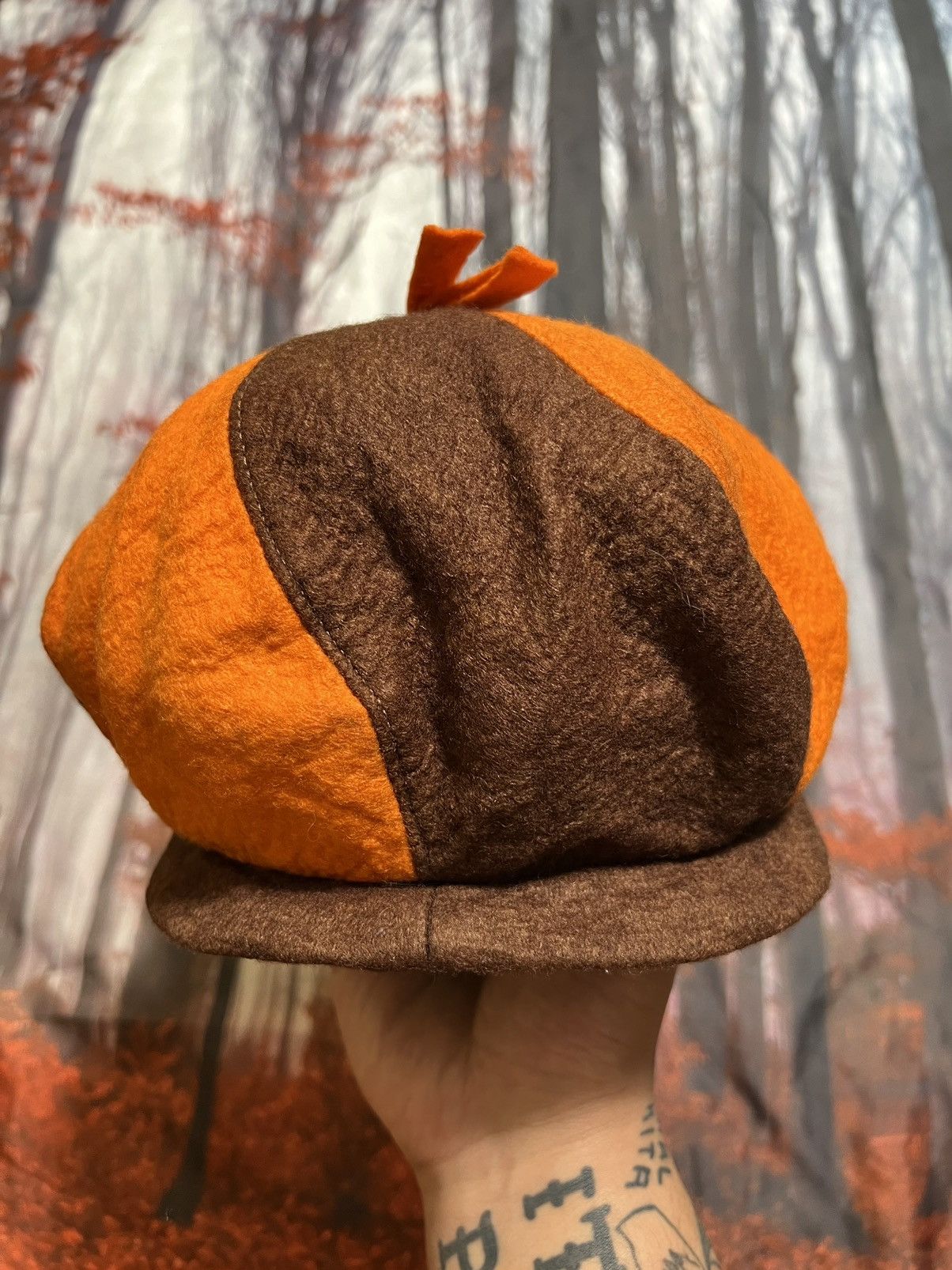 Vintage ***FINAL DROP***RARE 80s pinwheel wool union made beret OS Size ONE SIZE - 2 Thumbnail