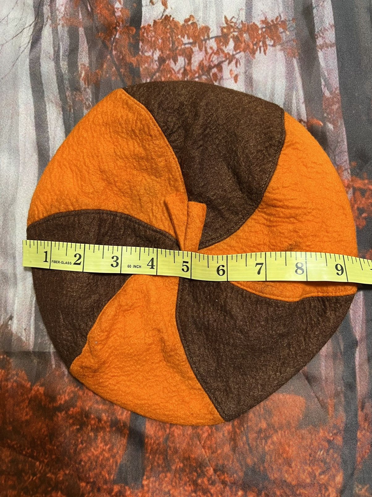 Vintage ***FINAL DROP***RARE 80s pinwheel wool union made beret OS Size ONE SIZE - 12 Thumbnail