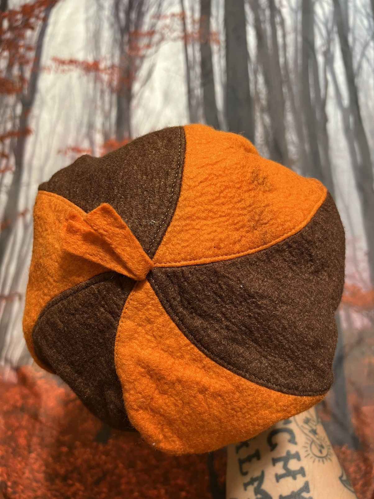 Vintage ***FINAL DROP***RARE 80s pinwheel wool union made beret OS Size ONE SIZE - 6 Thumbnail