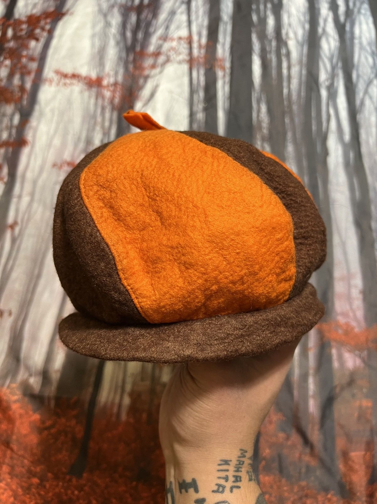Vintage ***FINAL DROP***RARE 80s pinwheel wool union made beret OS Size ONE SIZE - 3 Thumbnail