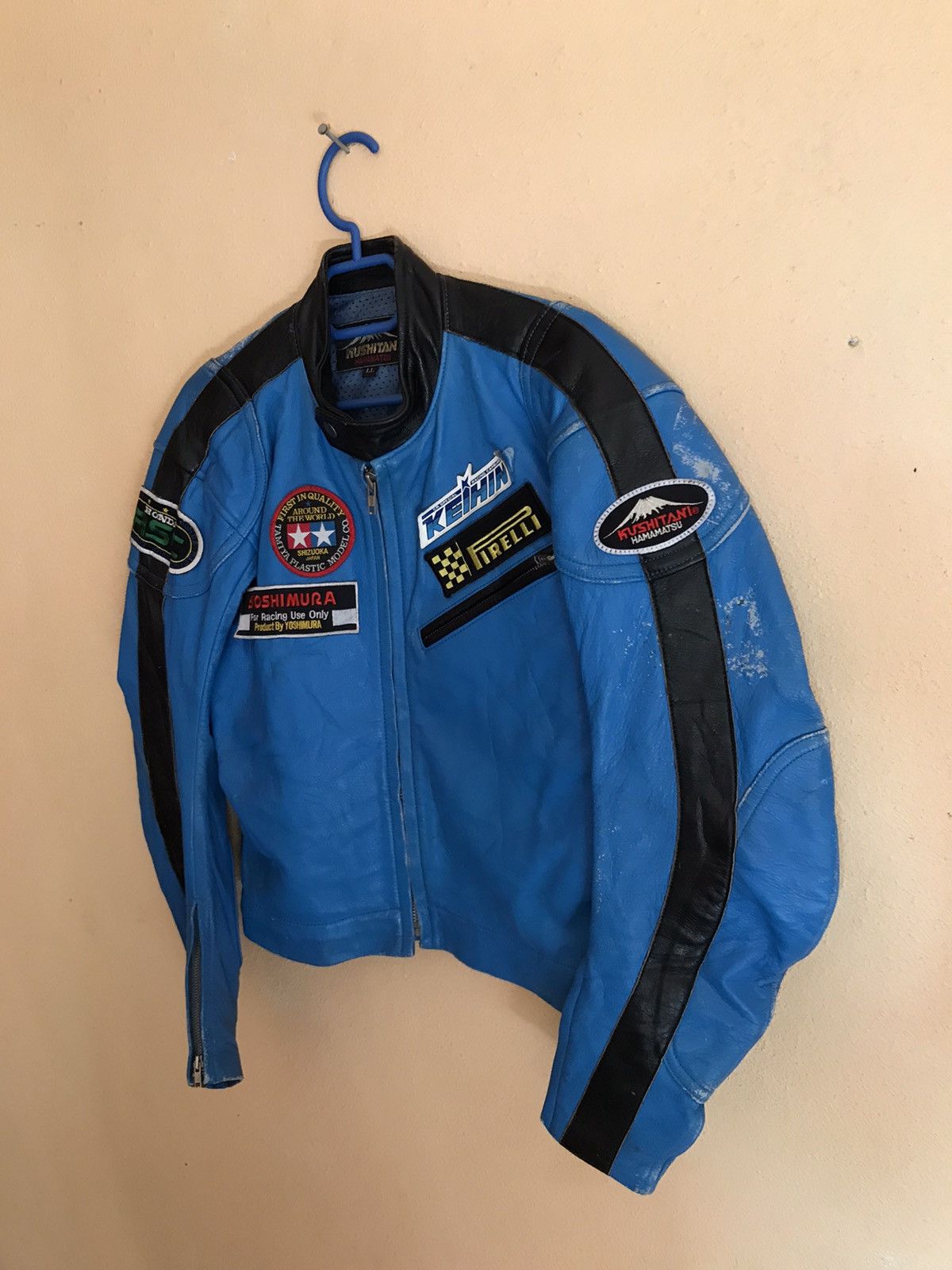 Japanese Brand RARE VTG KUSHITANI HAMAMATSU RACING LEATHER Size US M / EU 48-50 / 2 - 4 Thumbnail