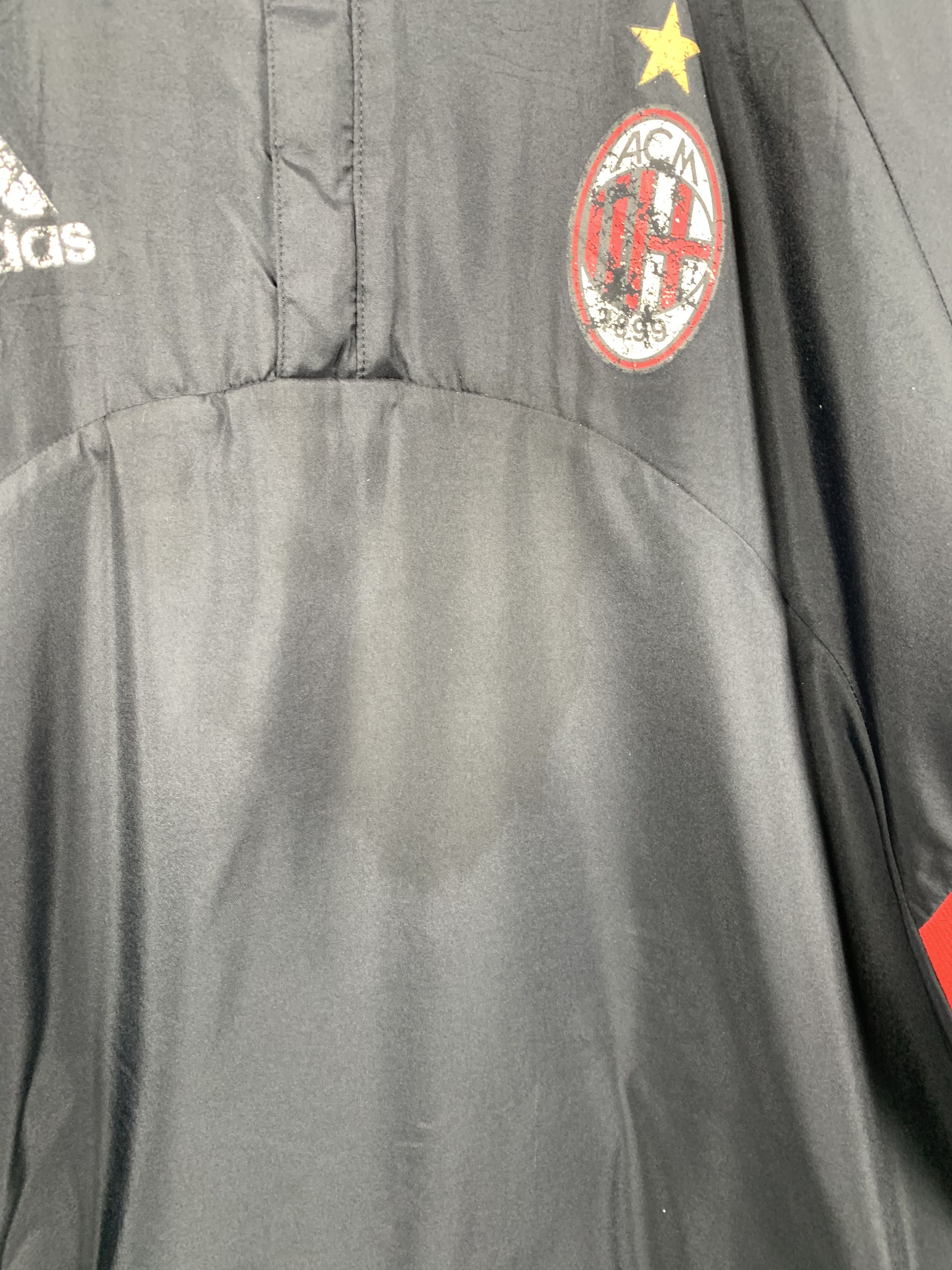 Adidas × Vintage Vintage Adidas Ac Milan Anorak Half Zipper Jacket Size US M / EU 48-50 / 2 - 9 Thumbnail
