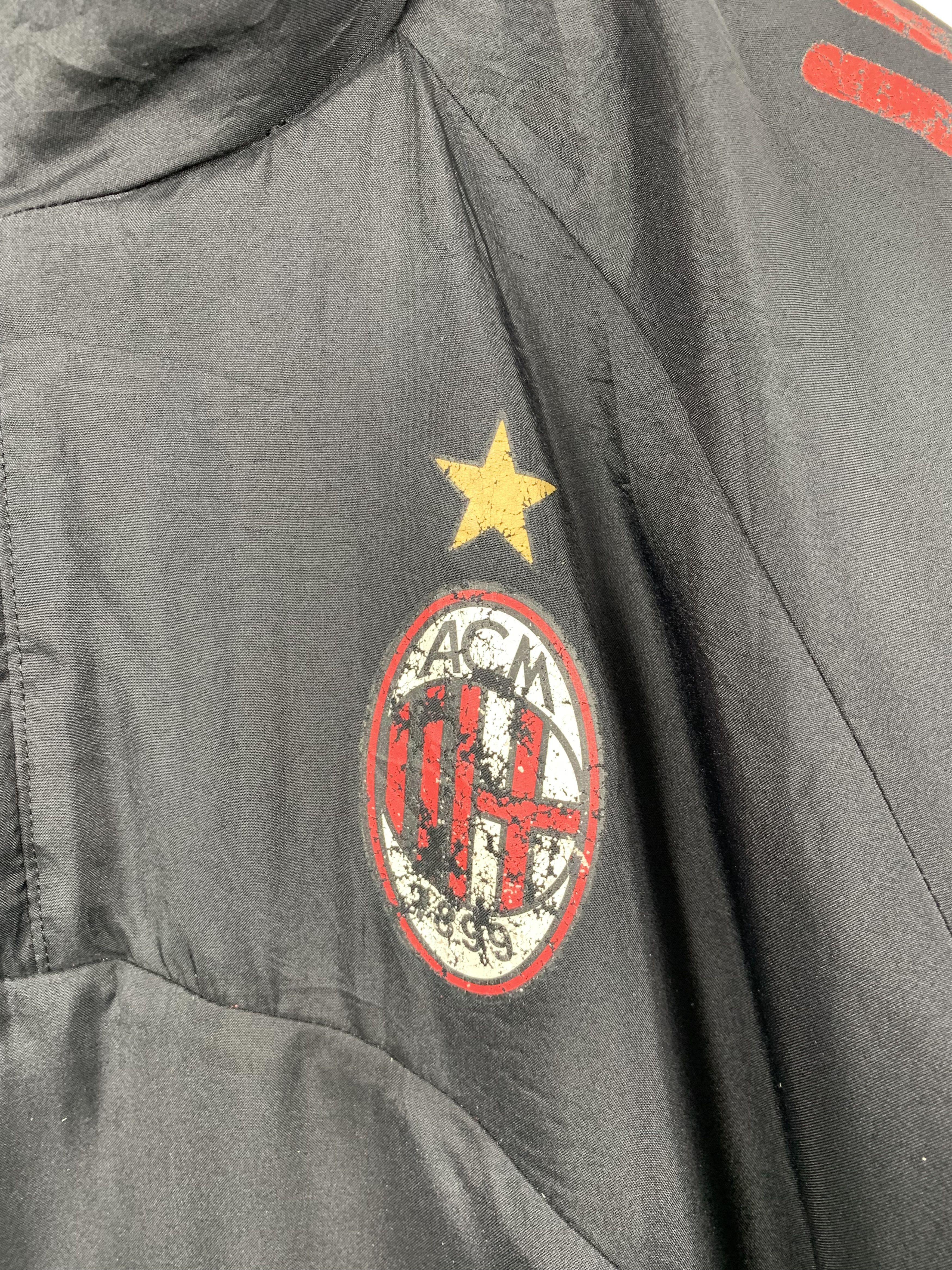 Adidas × Vintage Vintage Adidas Ac Milan Anorak Half Zipper Jacket Size US M / EU 48-50 / 2 - 7 Thumbnail