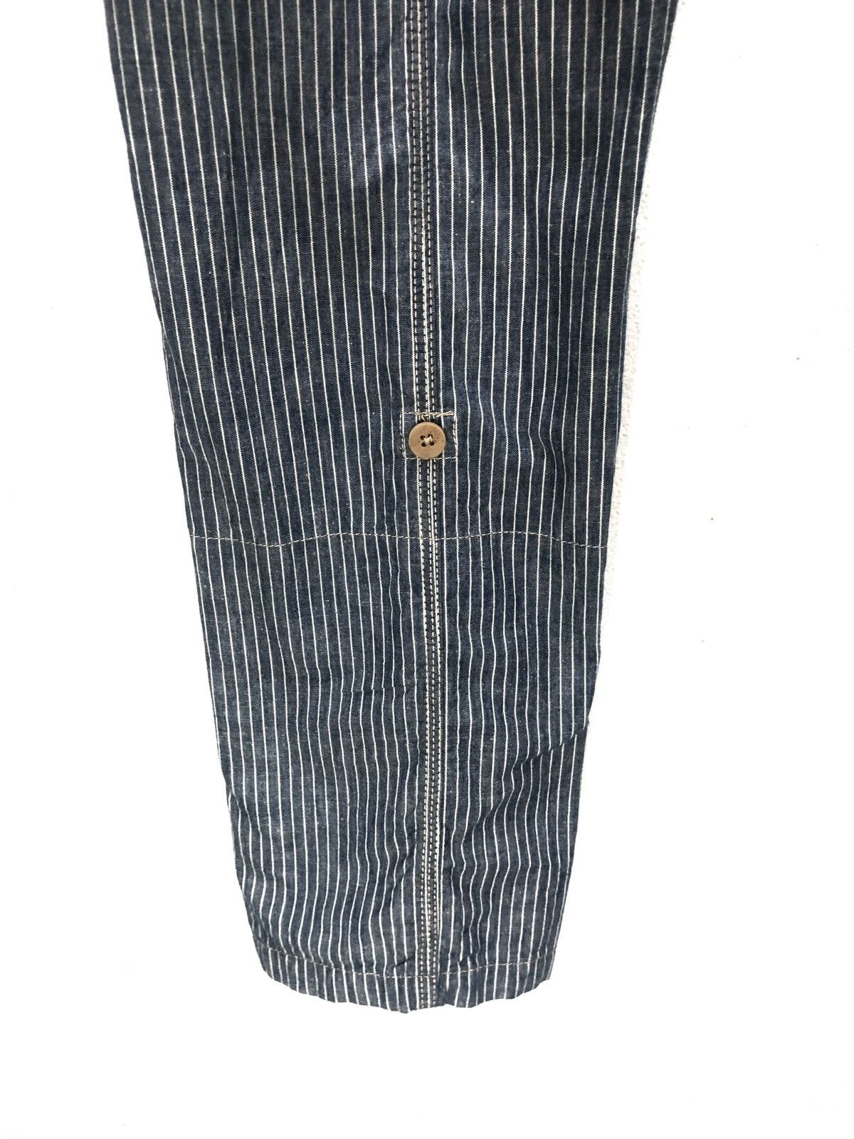 Back Number Stripes Japanese Brand Casual Pants