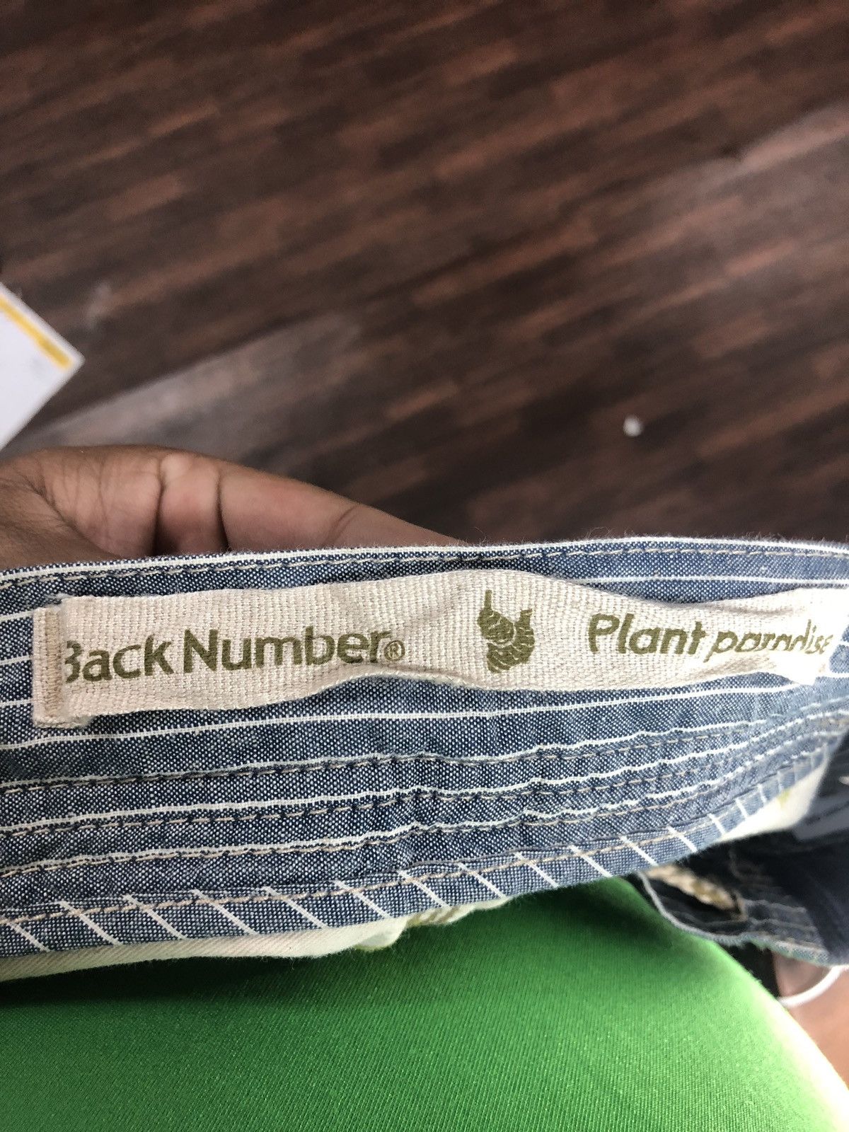 Back Number Stripes Japanese Brand Casual Pants