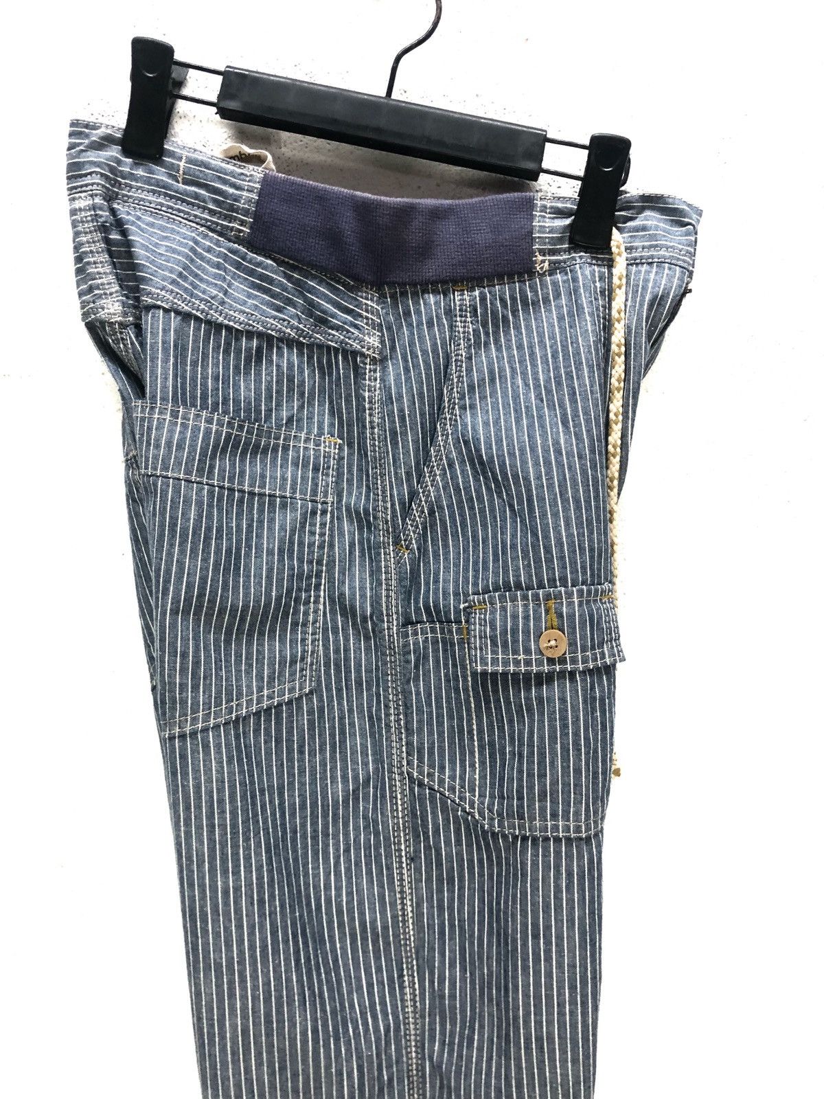 Back Number Stripes Japanese Brand Casual Pants
