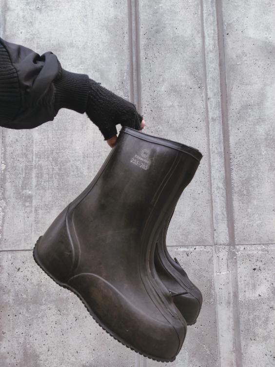 image of Combat Boots x Military Vintage 1980S Combat Waterproof Boots in Black, Men's (Size 10)