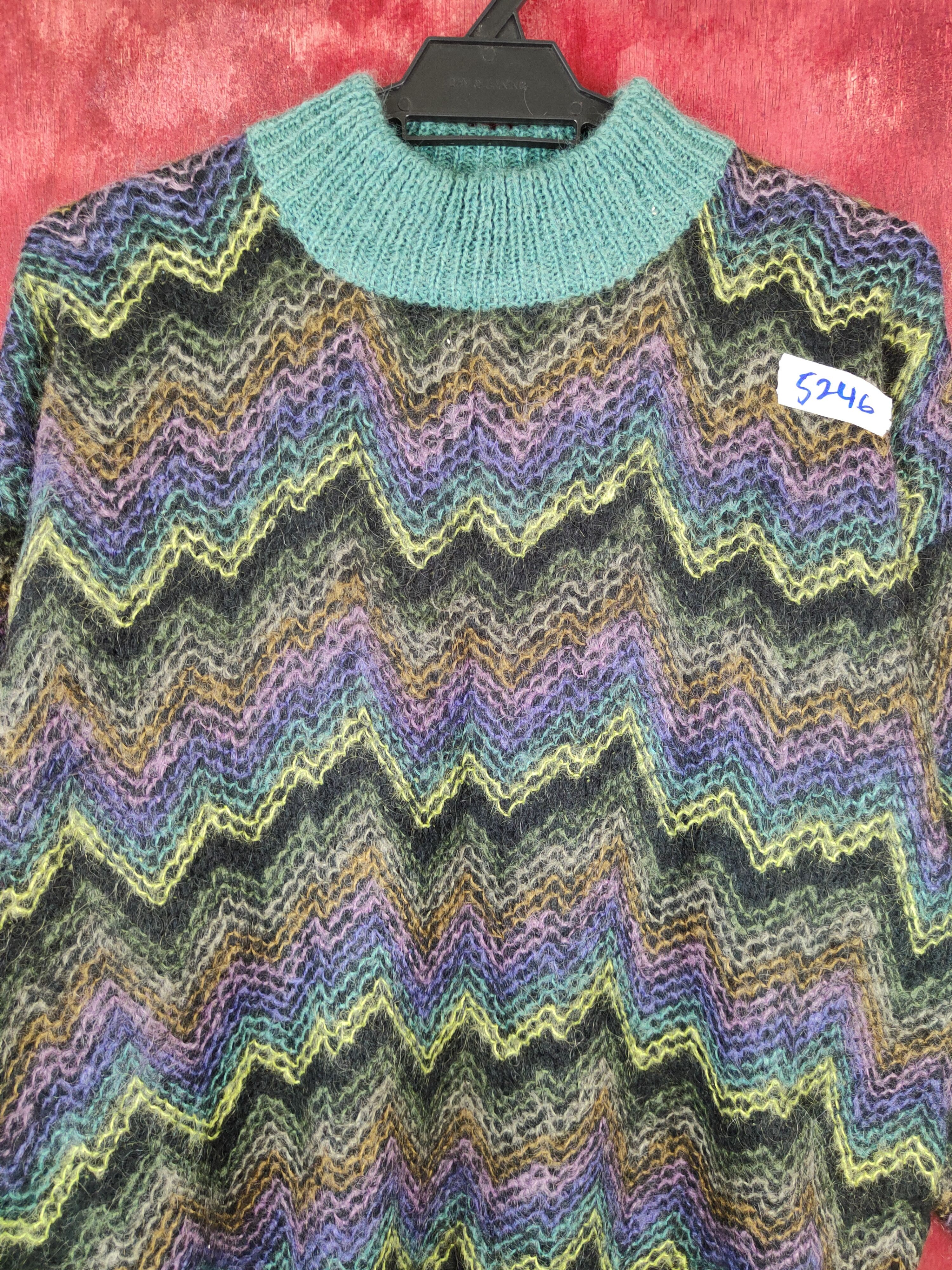 Hypebeast × Japanese Brand Japan stripe mohair sweatshirt Knitwear #5246 Size US M / EU 48-50 / 2 - 2 Thumbnail