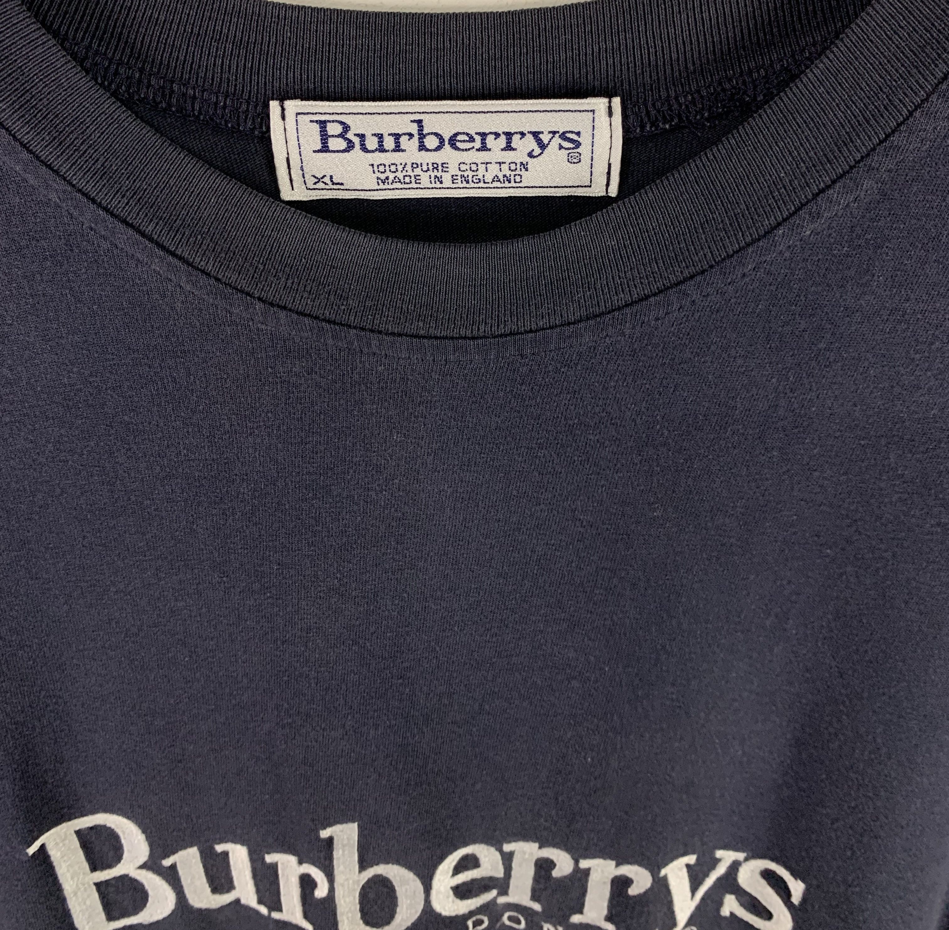Burberry × Designer Burberrys of london embroidered logo sunfaded vtg shirt Size US XL / EU 56 / 4 - 6 Thumbnail
