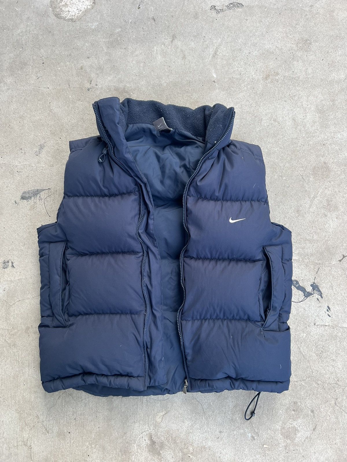 Nike × Vintage Vintage Nike Puffer Vest Navy Size US S / EU 44-46 / 1 - 4 Thumbnail