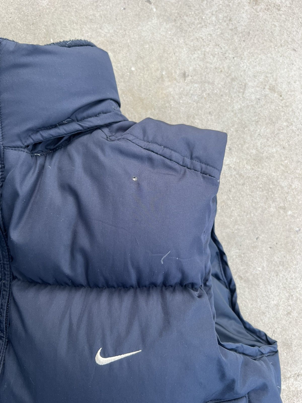 Nike × Vintage Vintage Nike Puffer Vest Navy Size US S / EU 44-46 / 1 - 6 Thumbnail
