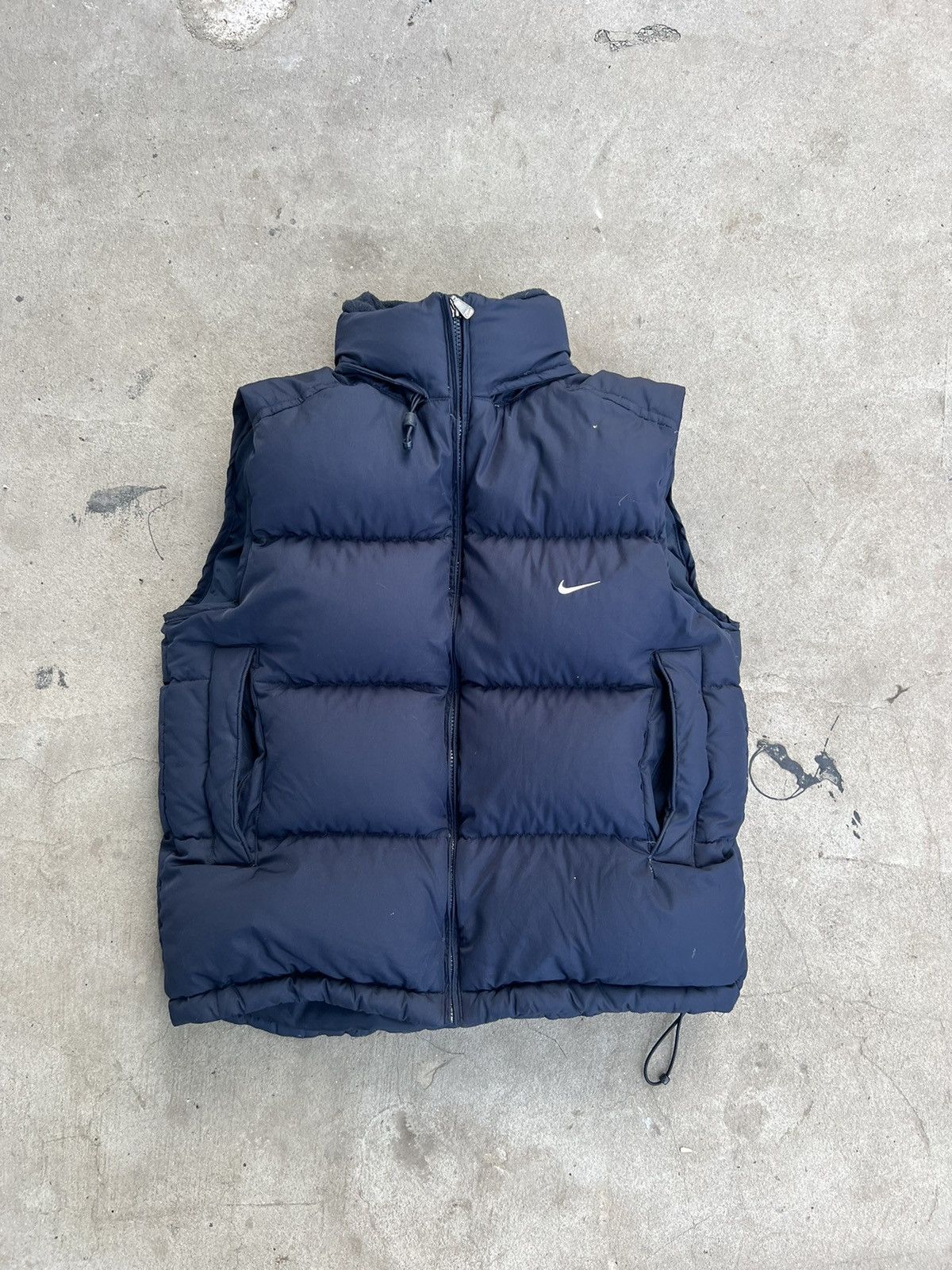 Nike × Vintage Vintage Nike Puffer Vest Navy Size US S / EU 44-46 / 1 - 1 Thumbnail