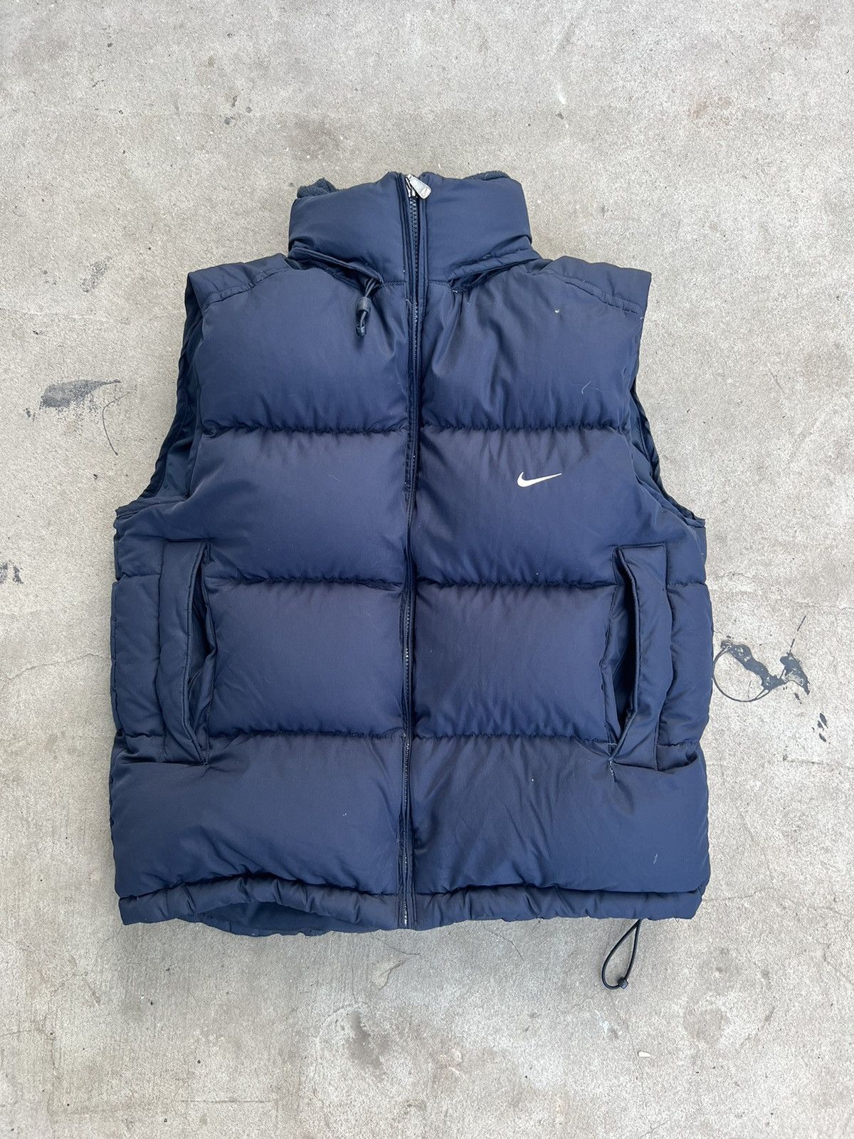 Nike × Vintage Vintage Nike Puffer Vest Navy Size US S / EU 44-46 / 1 - 2 Thumbnail