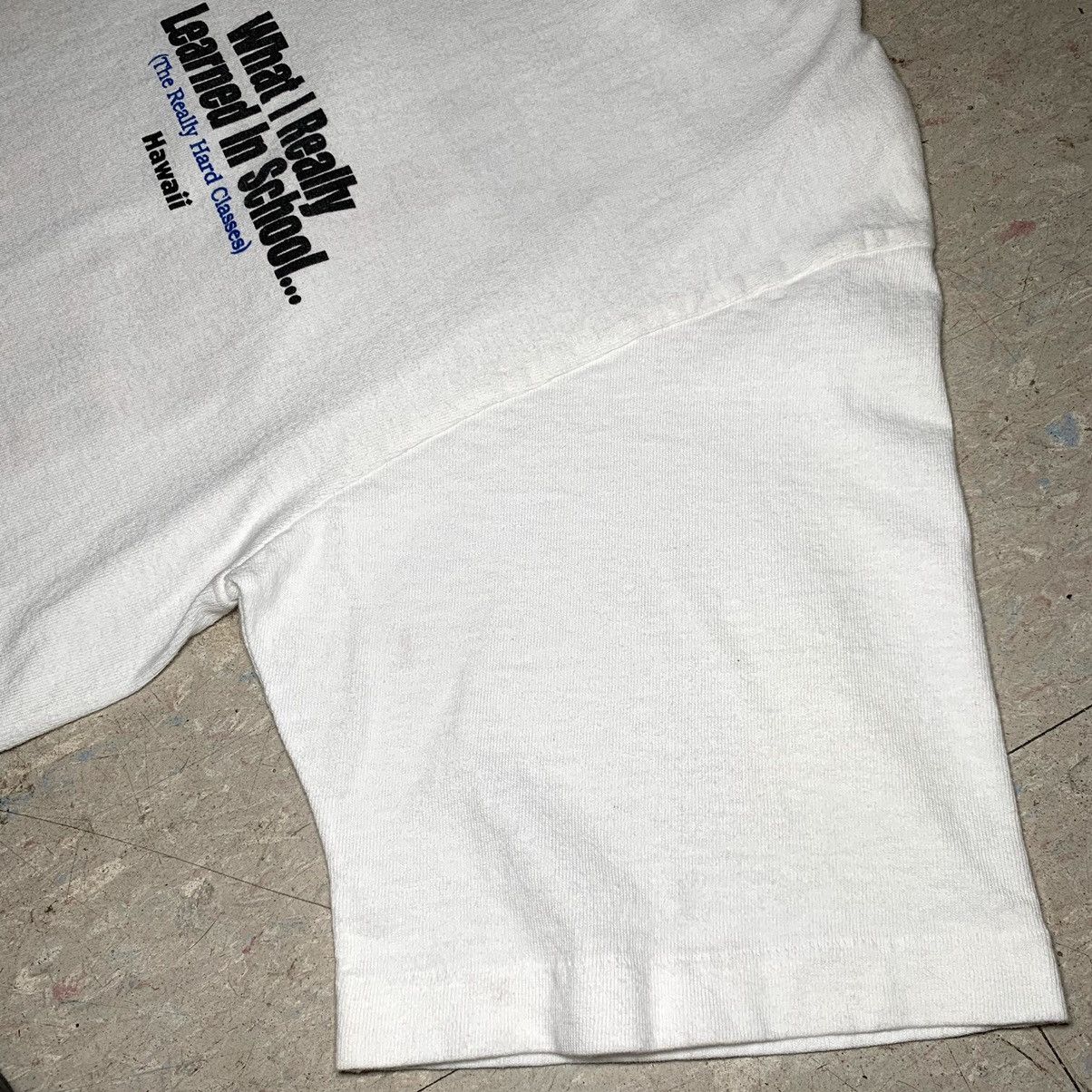 Vintage Vintage 1994 What I Really Learned In School Alcohol Tshirt Size US L / EU 52-54 / 3 - 6 Thumbnail