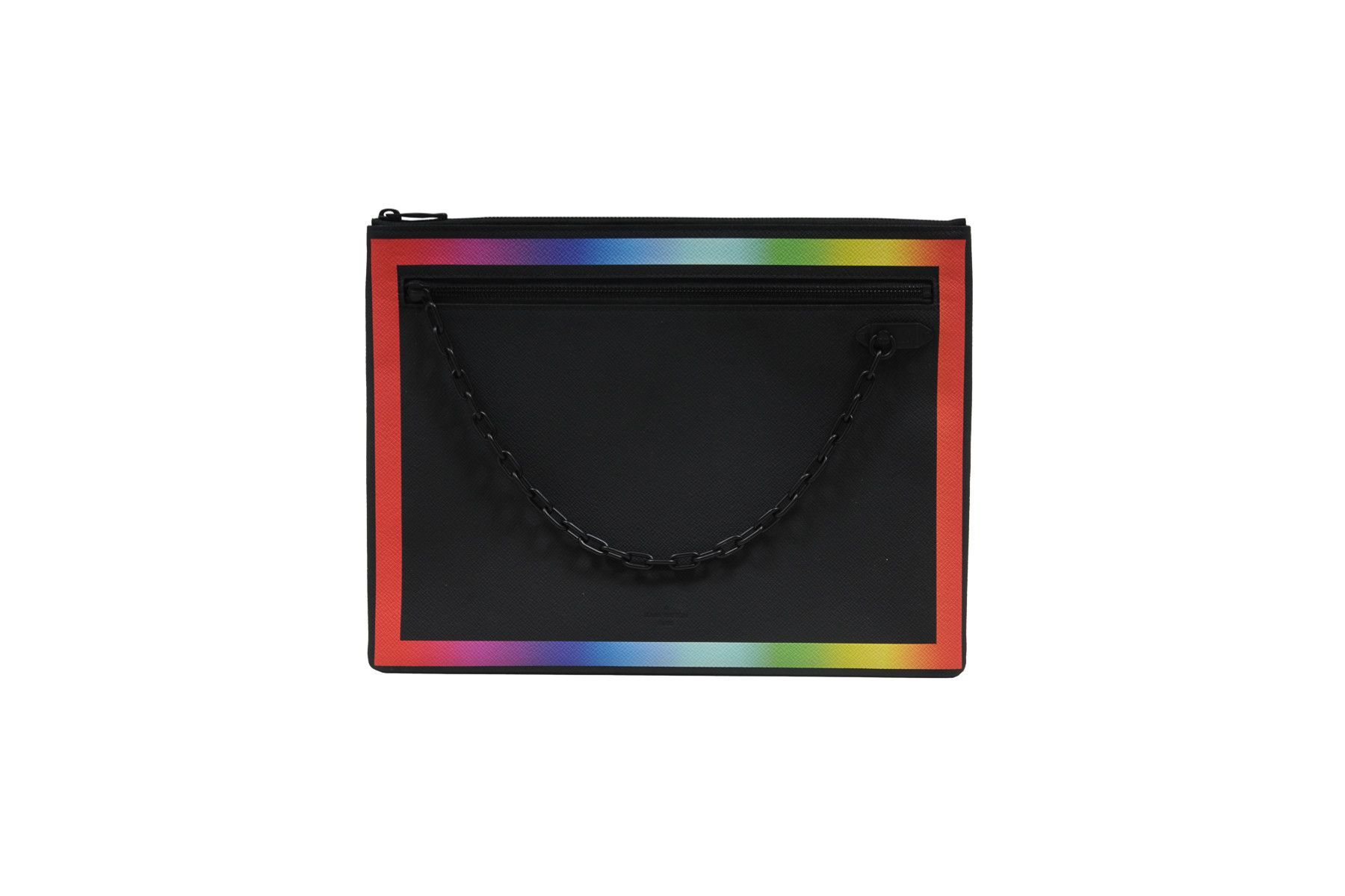 Louis Vuitton Pochette Bag Black Taiga Leather Rainbow Size ONE SIZE - 1 Thumbnail