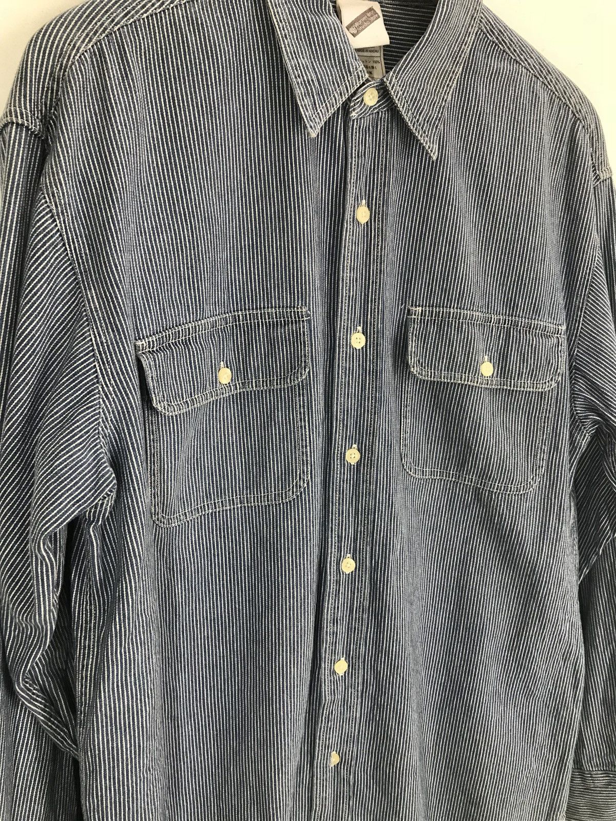 Cartoon Network Vintage 90s Looney Tunes Embroidered Hickory Denim Shirt Size US L / EU 52-54 / 3 - 5 Thumbnail