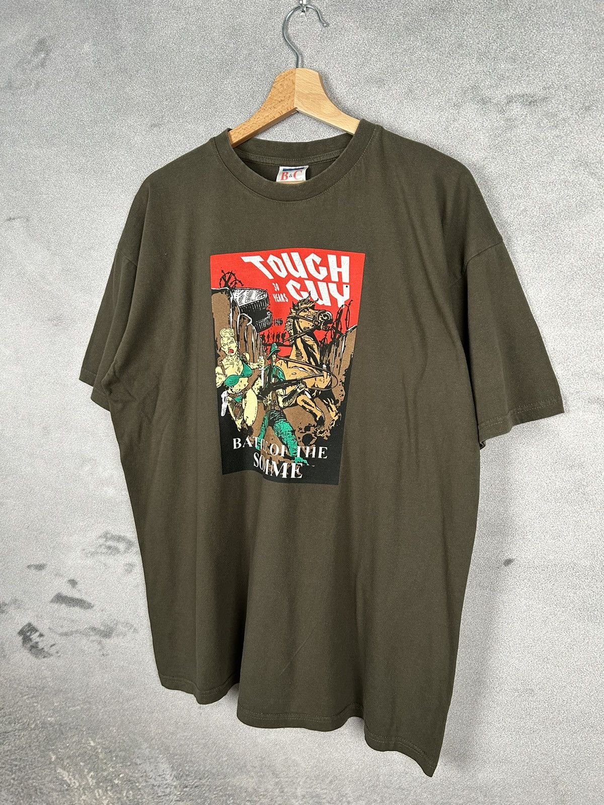 Vintage Vintage Graphic Tee Military Art Rock 90s Y2K Size US L / EU 52-54 / 3 - 2 Thumbnail