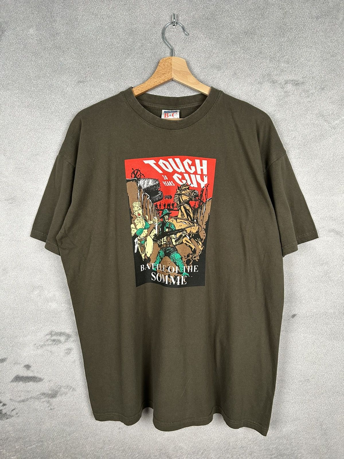 Vintage Vintage Graphic Tee Military Art Rock 90s Y2K Size US L / EU 52-54 / 3 - 1 Thumbnail
