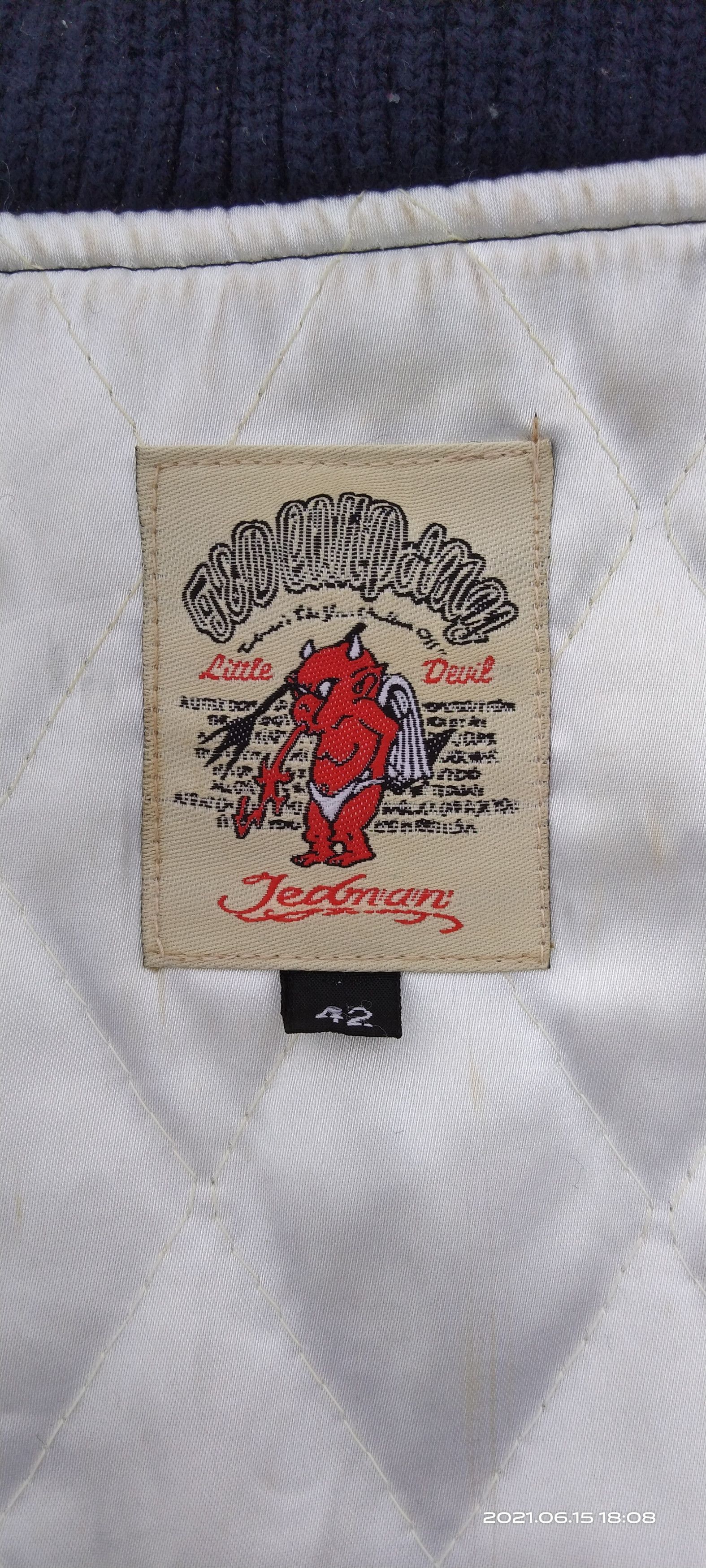 Tedman THE LUCKY DEVIL👹TEDMAN VINTAGE VARSITY WOOL Size US M / EU 48-50 / 2 - 17 Thumbnail