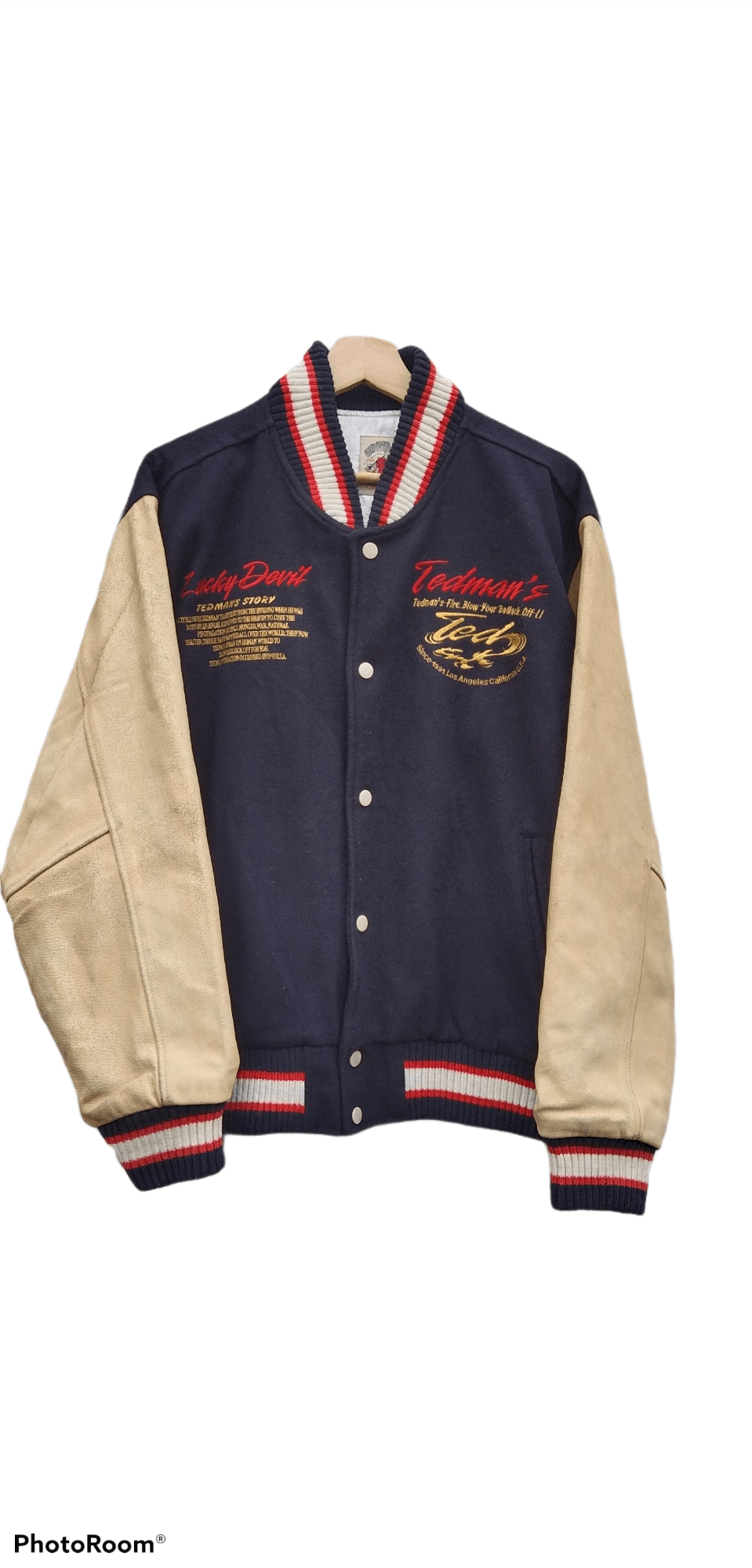 Tedman THE LUCKY DEVIL👹TEDMAN VINTAGE VARSITY WOOL Size US M / EU 48-50 / 2 - 4 Thumbnail