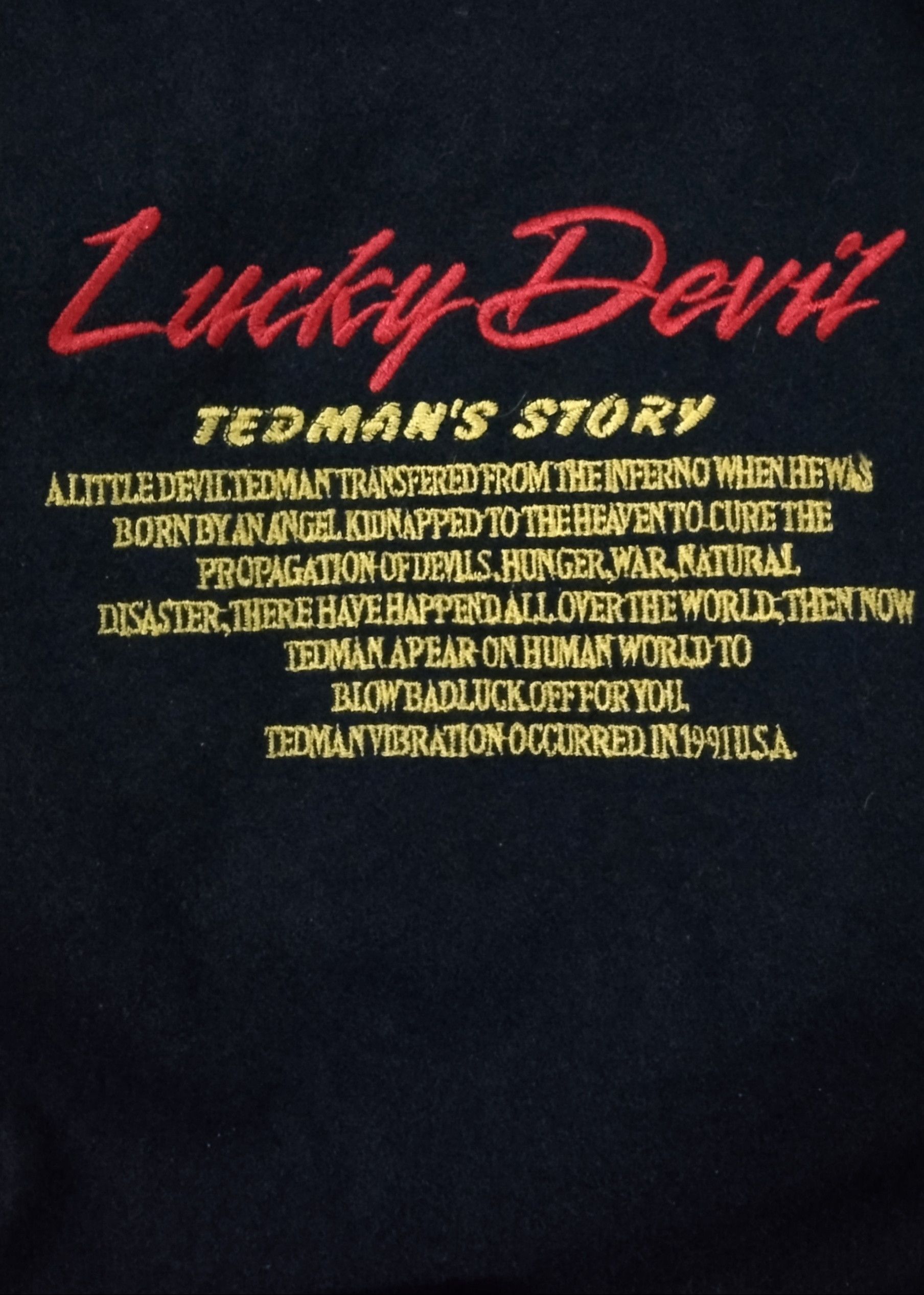 Tedman THE LUCKY DEVIL👹TEDMAN VINTAGE VARSITY WOOL Size US M / EU 48-50 / 2 - 9 Thumbnail