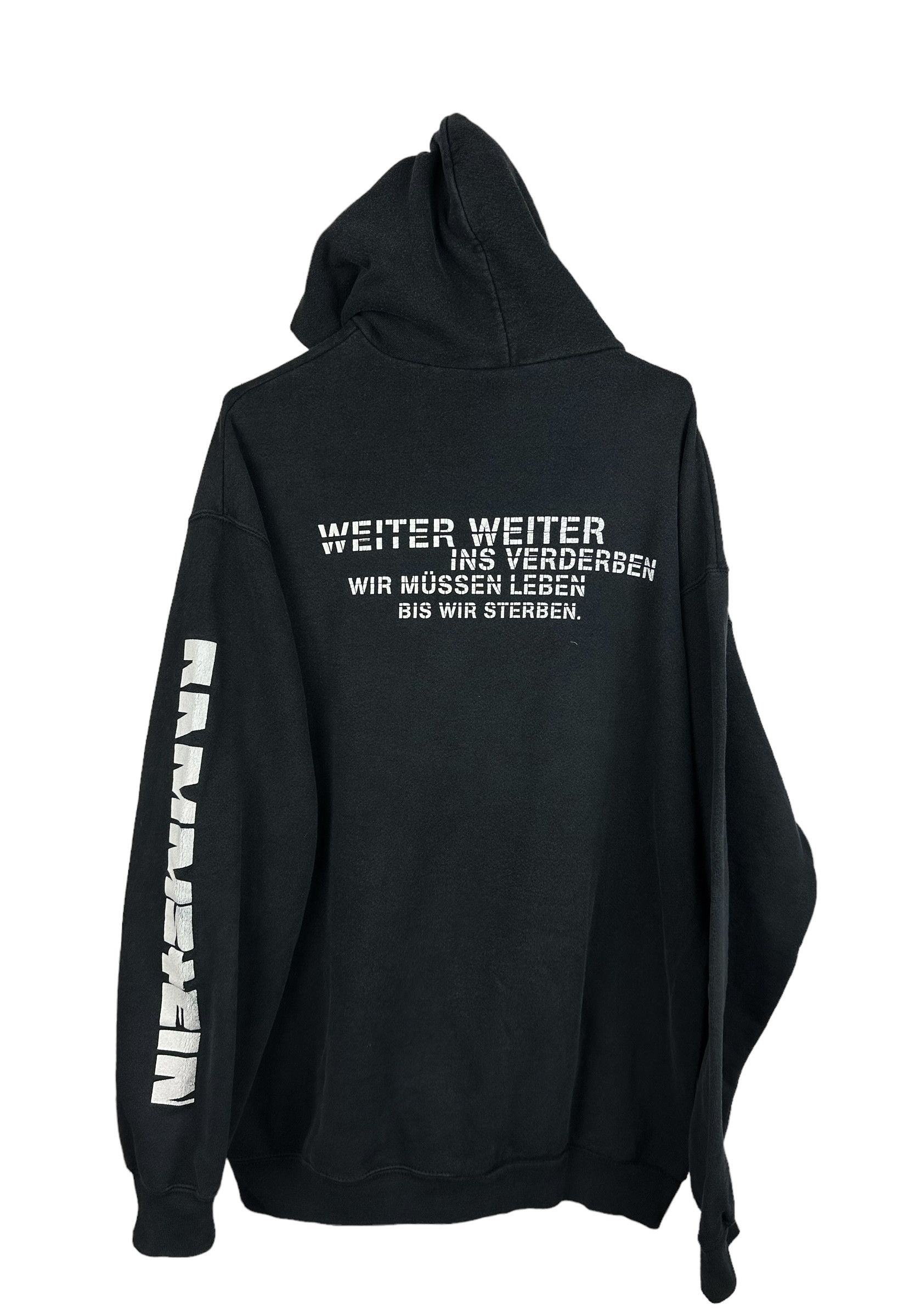 Band Tees Vintage 2004 Rammstein Reise Reise Hoodie Sweatshirt Rare Size US XL / EU 56 / 4 - 8 Thumbnail