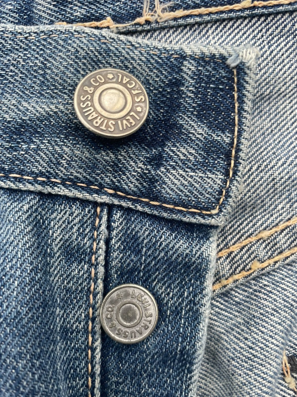 Levi's Vintage Levis 501 E 1937 Aging Selvedge Distressed Size US 30 / EU 46 - 20 Thumbnail