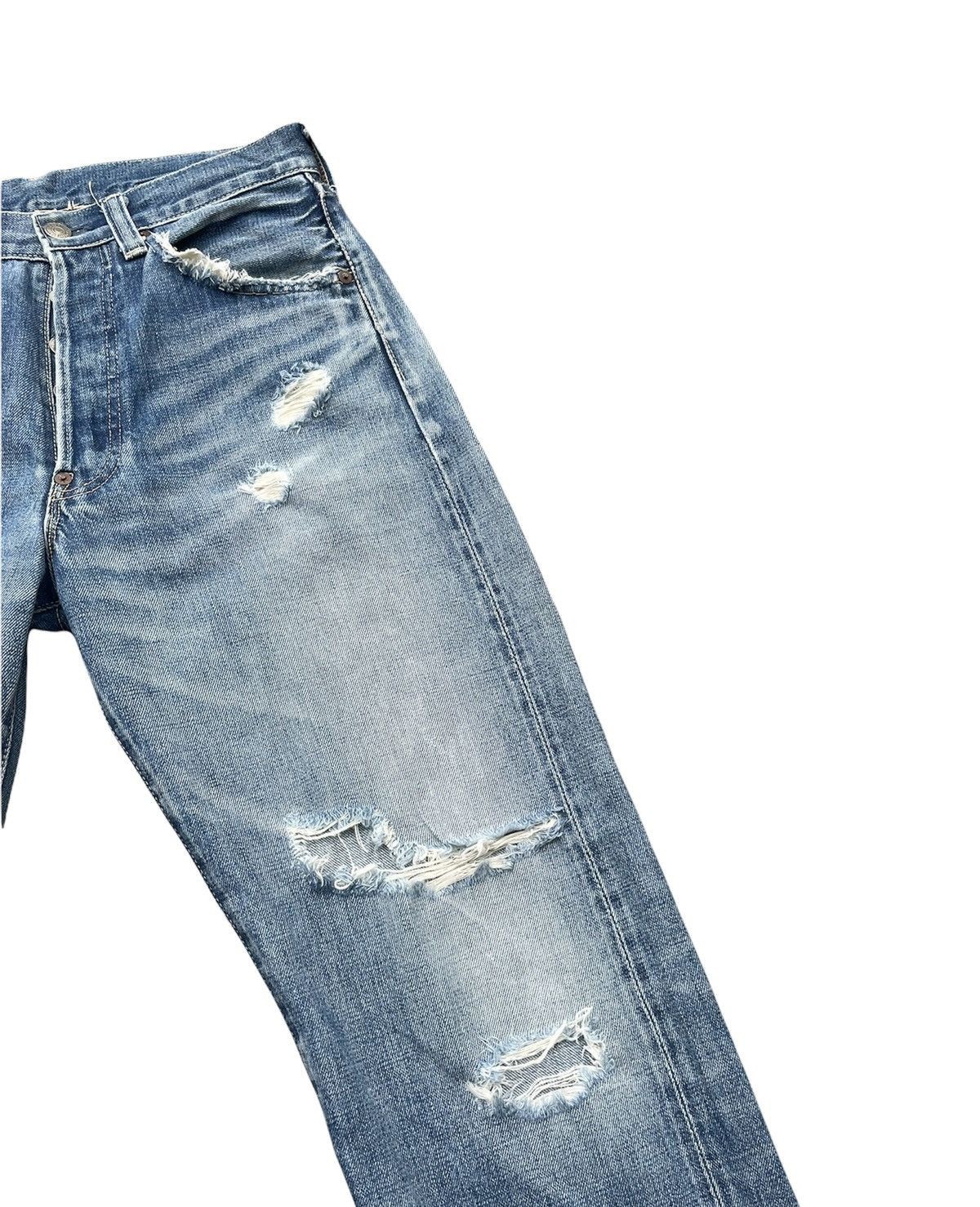 Levi's Vintage Levis 501 E 1937 Aging Selvedge Distressed Size US 30 / EU 46 - 4 Thumbnail