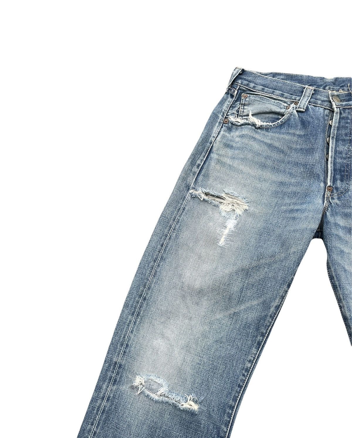 Levi's Vintage Levis 501 E 1937 Aging Selvedge Distressed Size US 30 / EU 46 - 5 Thumbnail