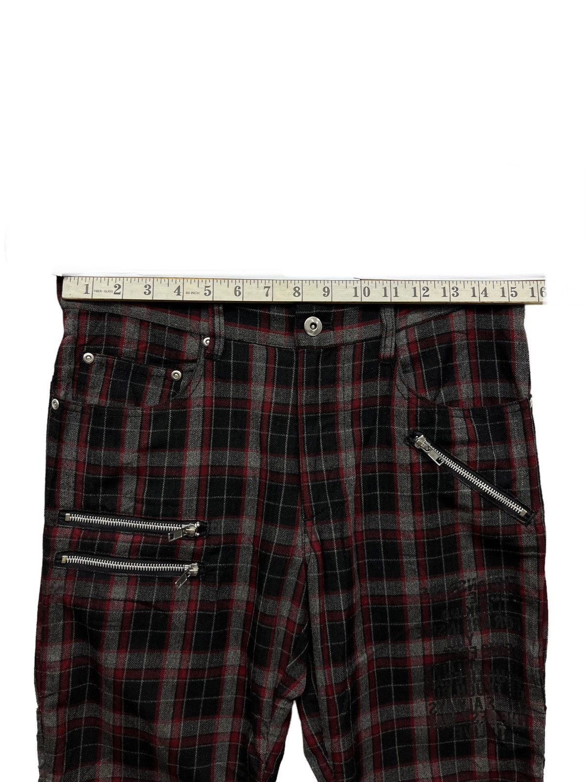 Japanese Brand × Seditionaries × Vintage RAGOUT Underground PunkTartan UnionJack Bondage Zipper Pants Size US 30 / EU 46 - 16 Thumbnail