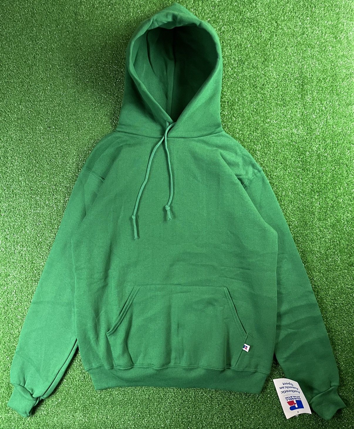 image of Made In USA x Russell Athletic Vintage 90's Deadstock Russell Hoodie Medium Sweatshirt Usa in Green