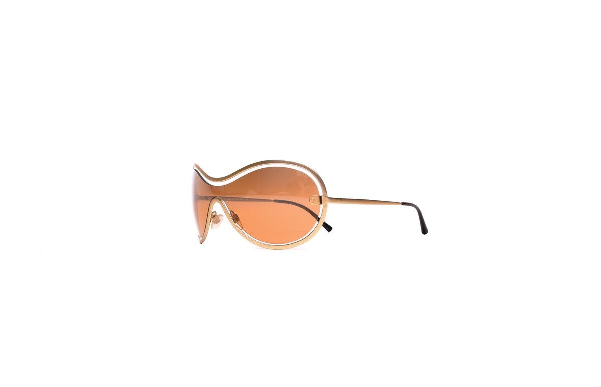 image of Vintage Chanel Futuristic Glasses in Smokey Grey, Women's