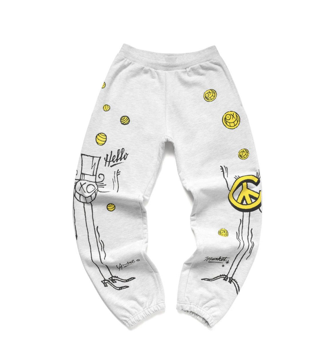 image of Market X Mr. A Logo Sweatpants (Small) in Ash Grey, Men's (Size 29)
