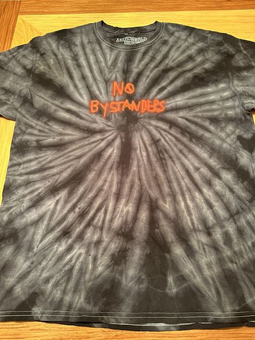 Travis scott no bystanders tee blue hot sale tie dye