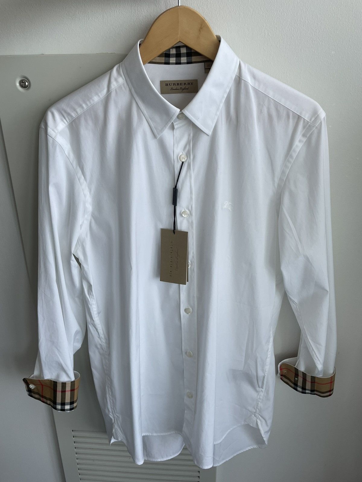 Burberry Brand New Rare Classic Iconic Burberry Logo Check Shirt Size US M / EU 48-50 / 2 - 7 Thumbnail