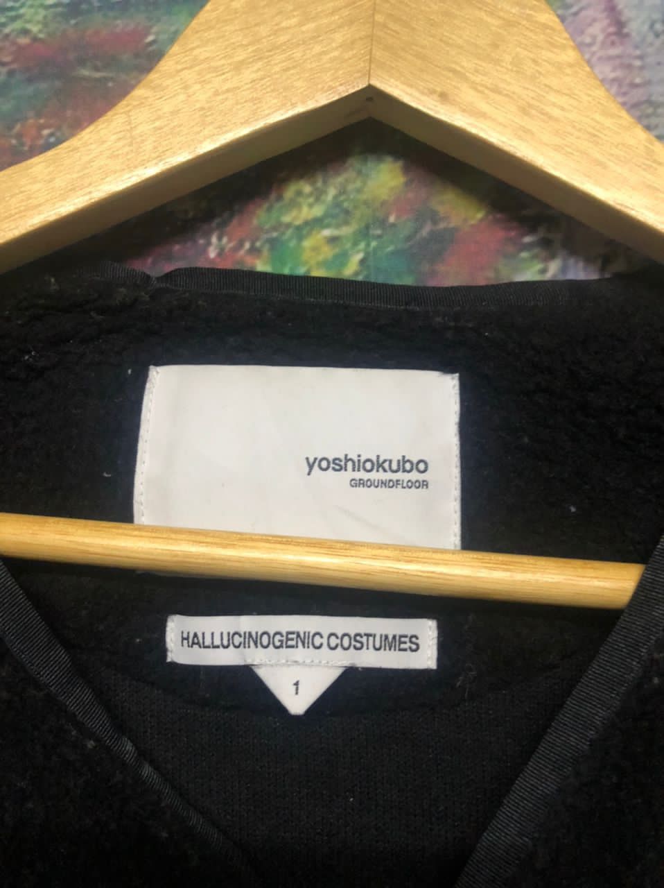 Yoshio Kubo × Yoshiyuki Konishi Rare🔥F/W19 Yoshi Kubo Groundfloor Fleece Bondage Jacket Size US M / EU 48-50 / 2 - 9 Thumbnail