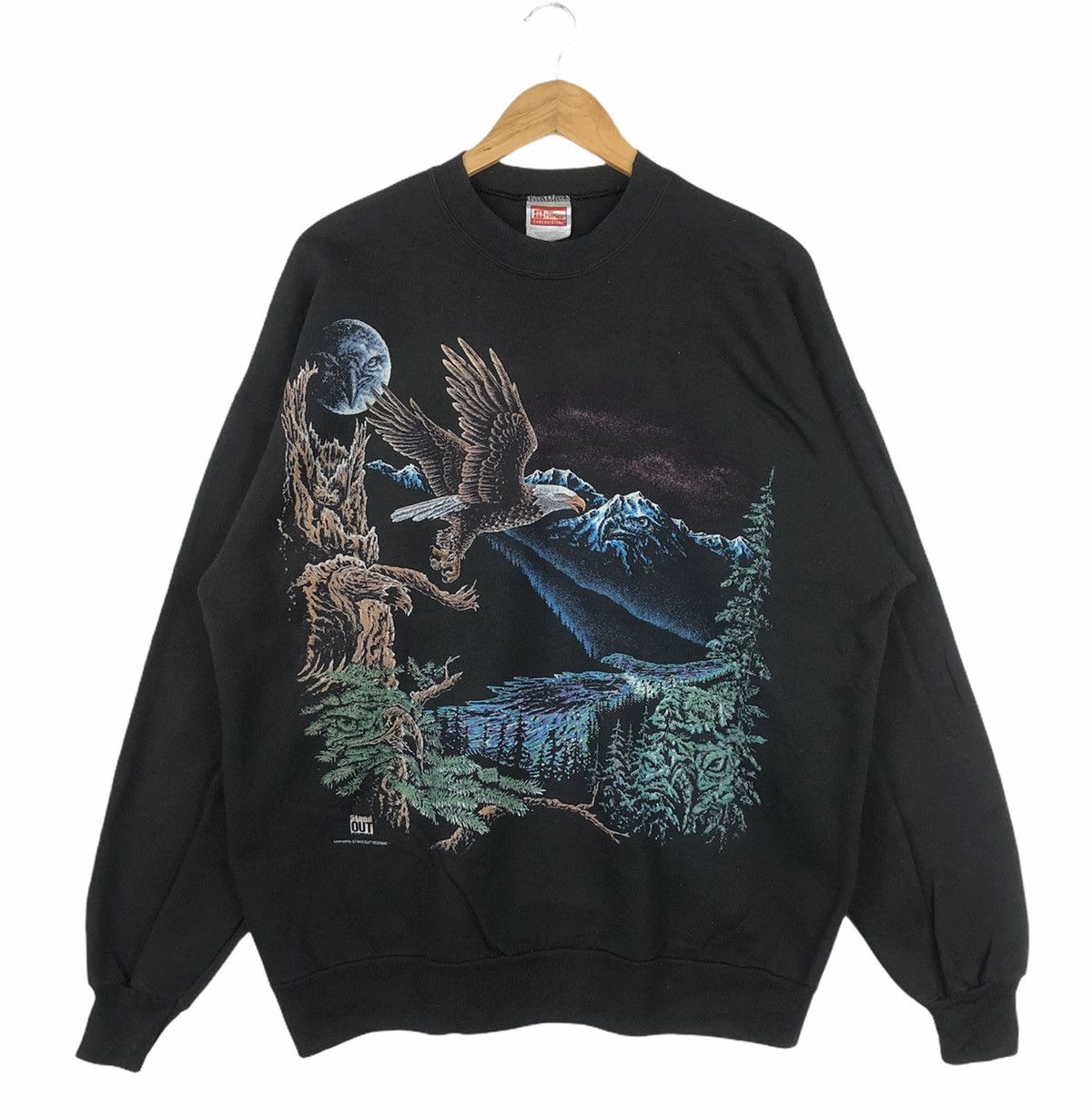 Harley Davidson × Vintage Vintage Stand Out Designs Photoprint Harley Eagle Crewneck Size US XL / EU 56 / 4 - 1 Thumbnail