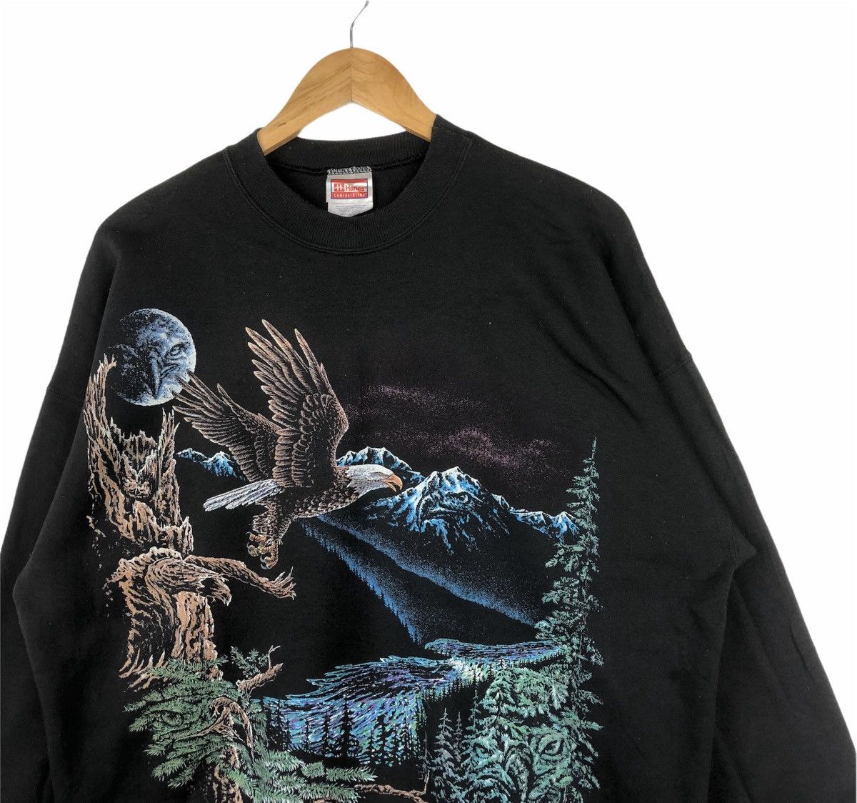 Harley Davidson × Vintage Vintage Stand Out Designs Photoprint Harley Eagle Crewneck Size US XL / EU 56 / 4 - 2 Thumbnail