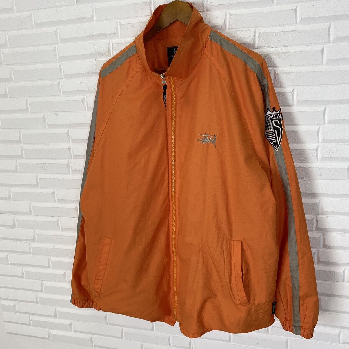 Stussy ☀️VINTAGE STUSSY BIG LOGO ZIPPER JACKET Size US XL / EU 56 / 4 - 4 Thumbnail