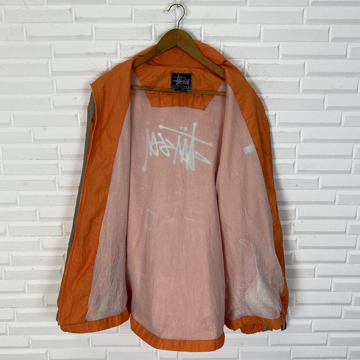 Stussy ☀️VINTAGE STUSSY BIG LOGO ZIPPER JACKET Size US XL / EU 56 / 4 - 13 Thumbnail