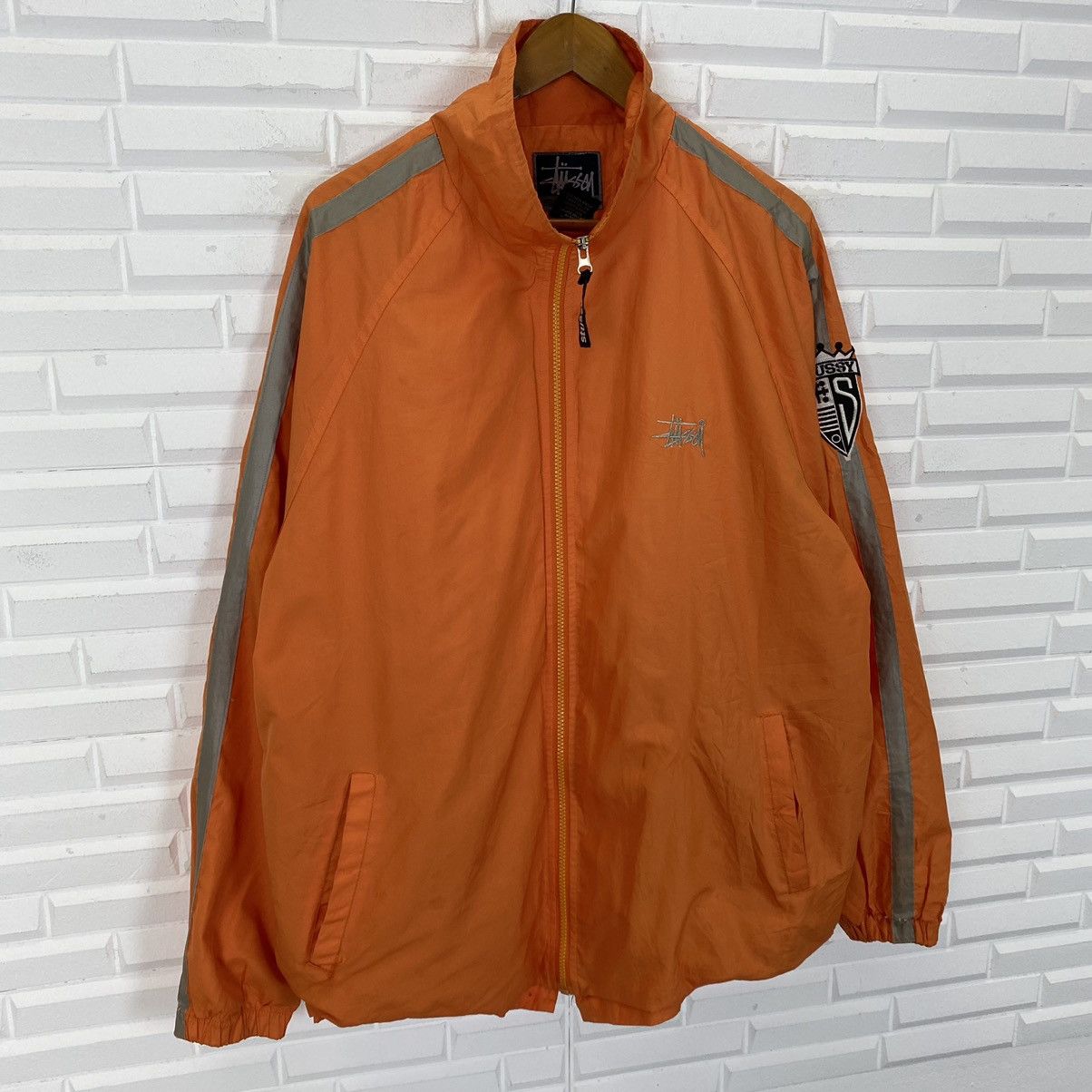Stussy ☀️VINTAGE STUSSY BIG LOGO ZIPPER JACKET Size US XL / EU 56 / 4 - 3 Thumbnail
