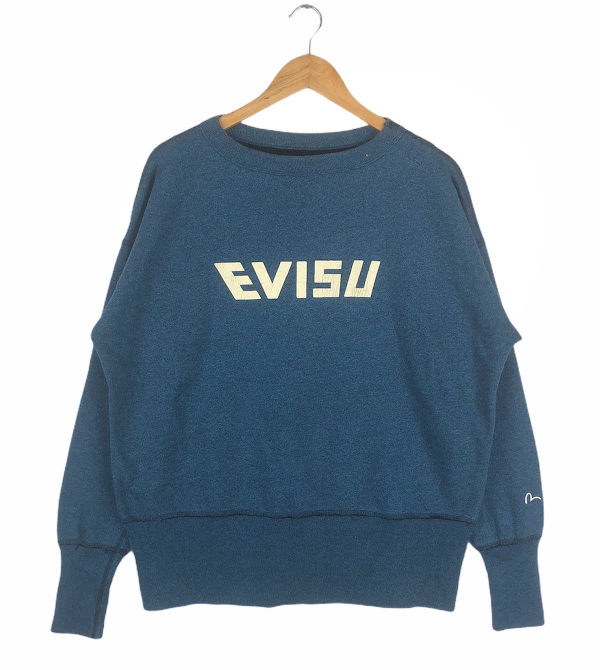 image of Evisu Crewneck in Blue, Men's (Size XS)