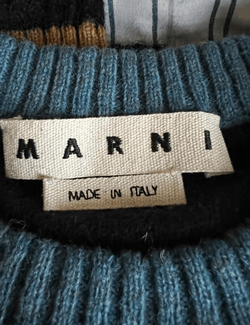 Marni Marni Mohair Heavy Contrast-Collar Striped Jumper Size US M / EU 48-50 / 2 - 7 Preview