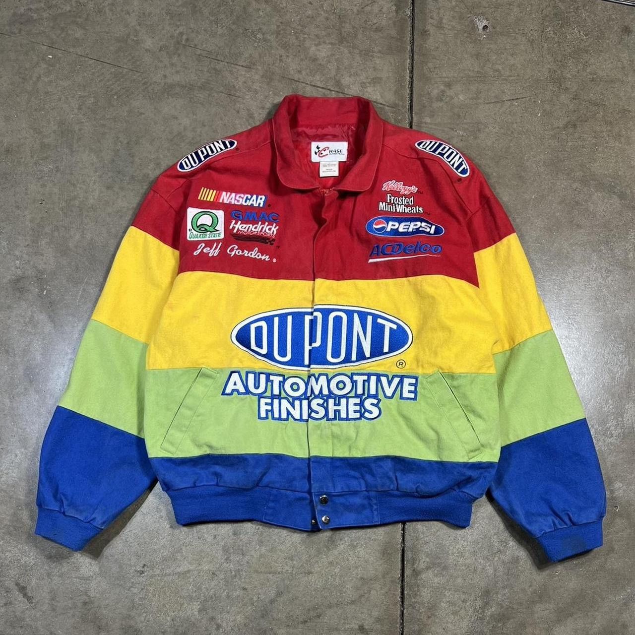 Vintage Vintage Jeff Gordon NASCAR Jacket Rainbow DuPont Racing | Grailed